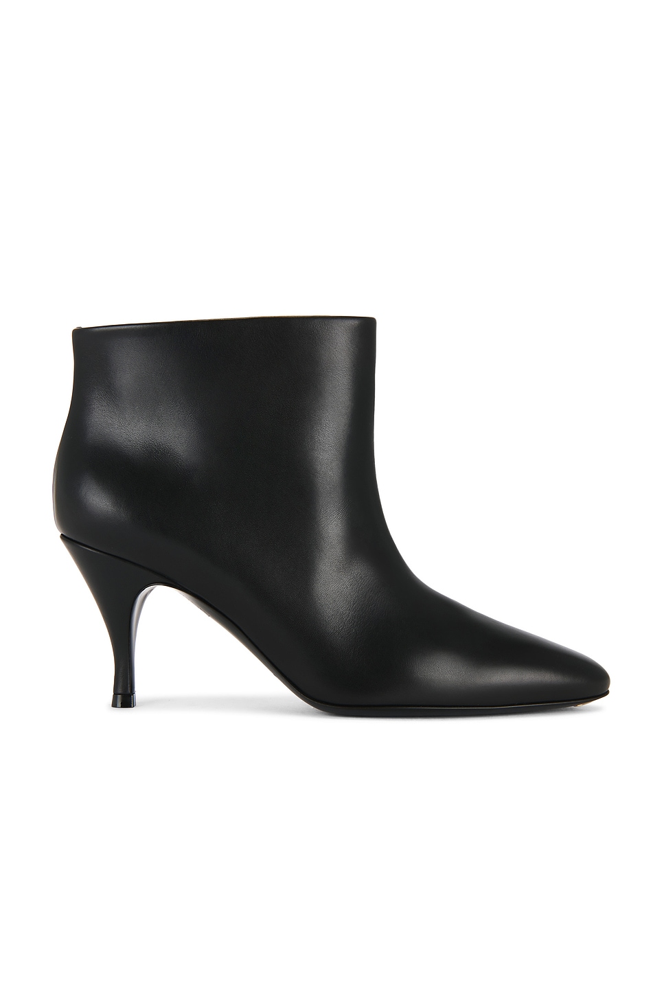 Herbert Levine Silhouette 80 Leather Ankle Boots In Black