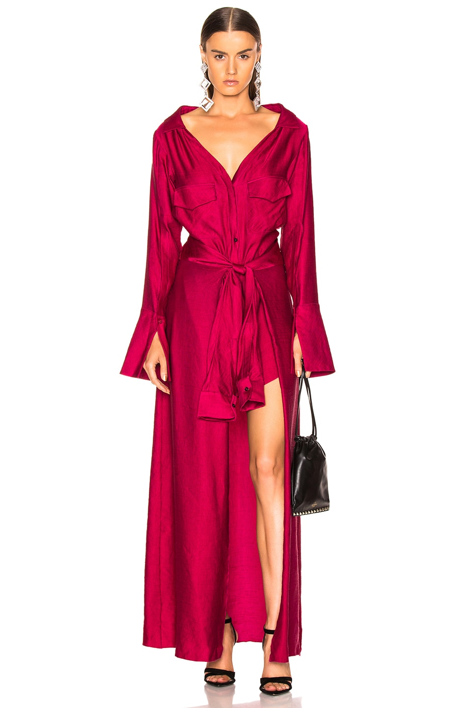 Image 1 of HELLESSY Overture Shirt Dress in Raspberry