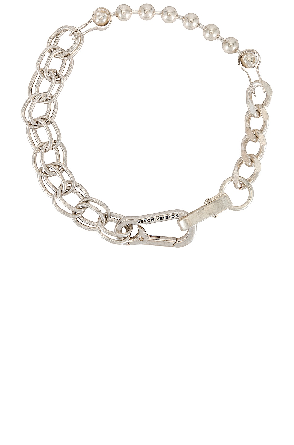 Image 1 of Heron Preston Multichain Necklace in Silver