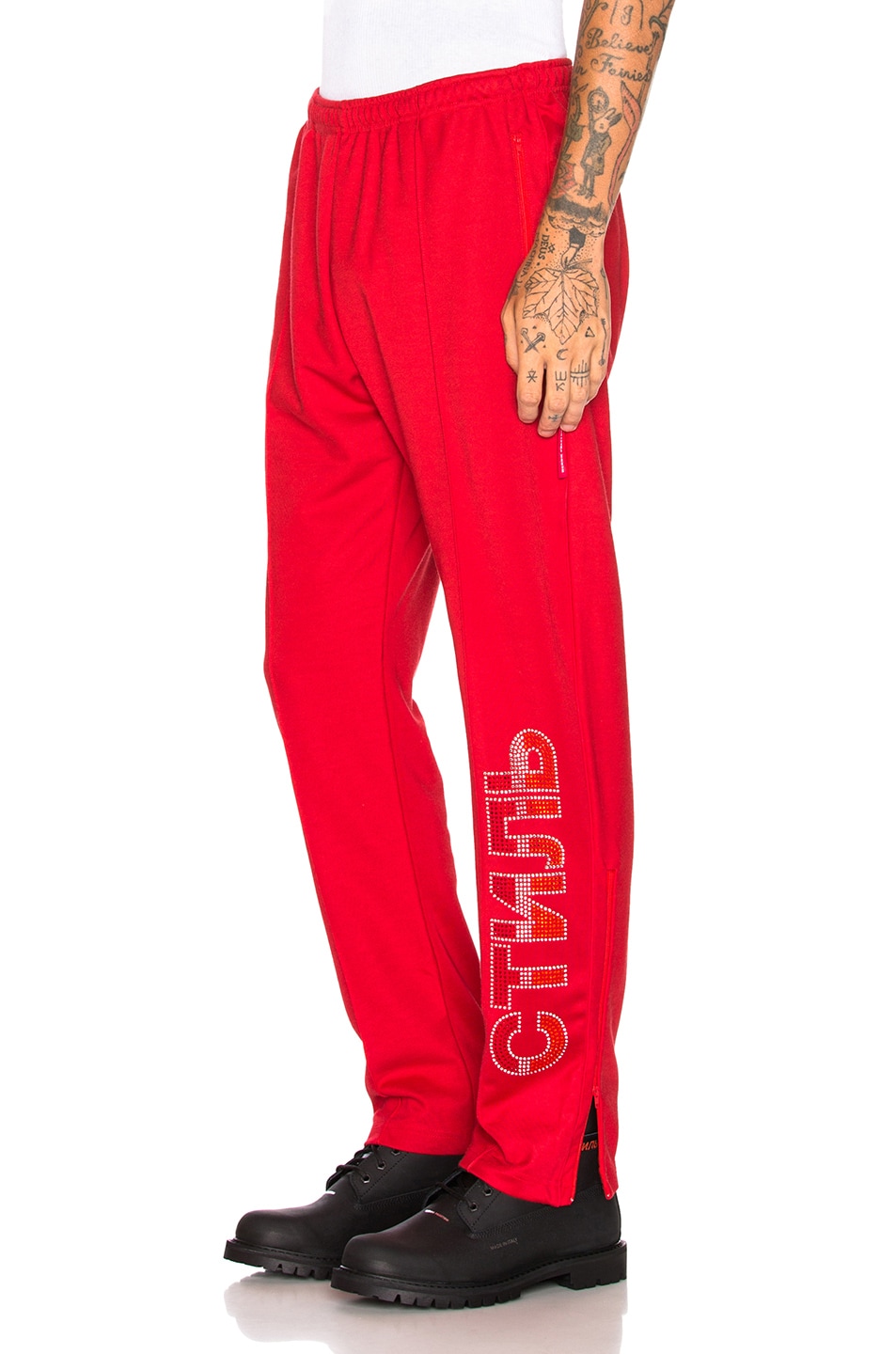 Image 1 of Heron Preston Strass Track Pants in Red