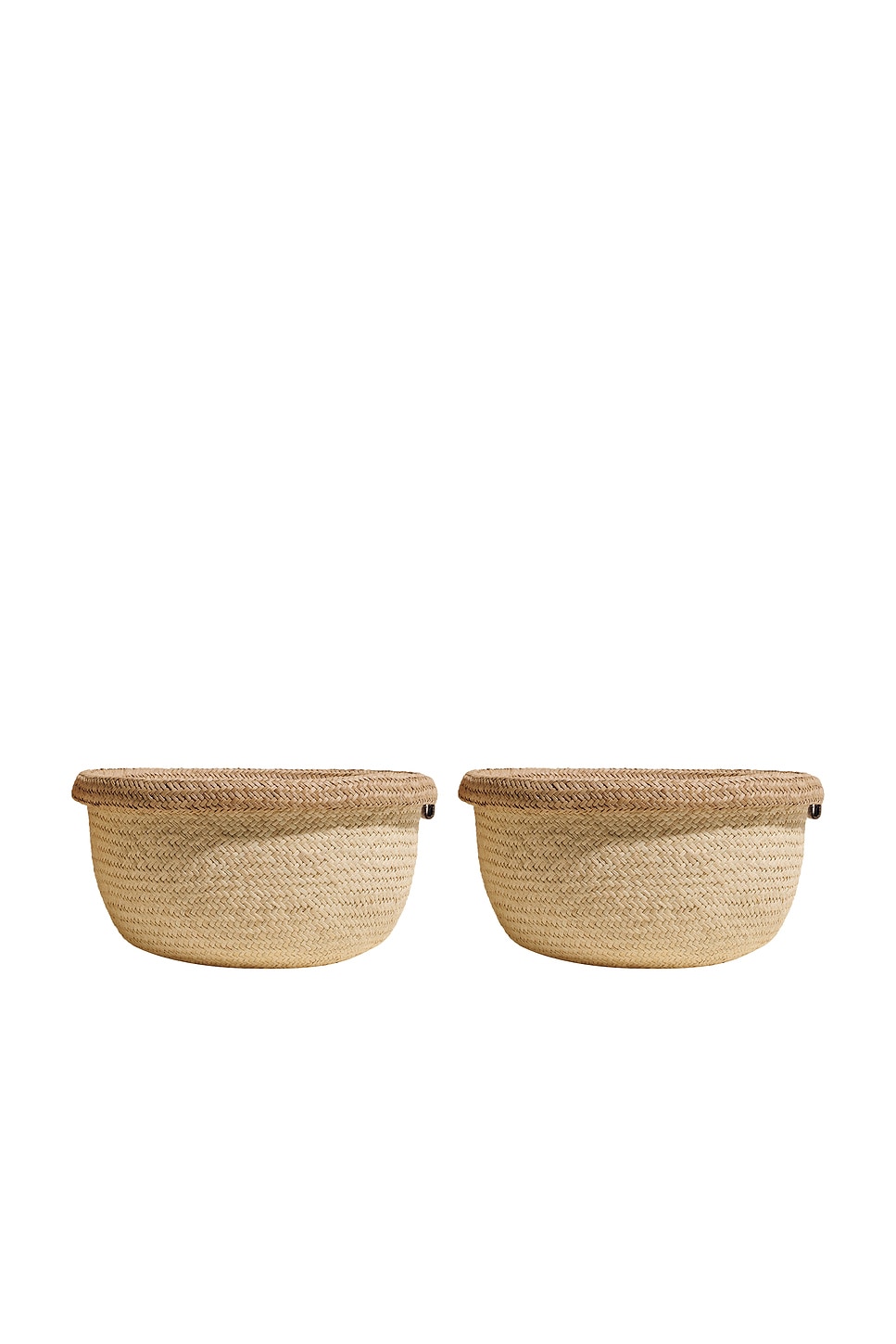 Image 1 of Hunting Season Iraca Bicolor Bowl Set in Natural & Sand