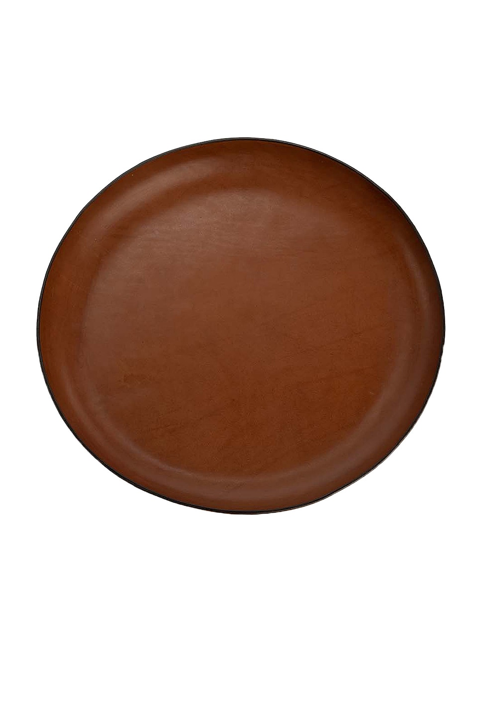 Image 1 of Hunting Season Molded Leather Oversized Tray in Cognac