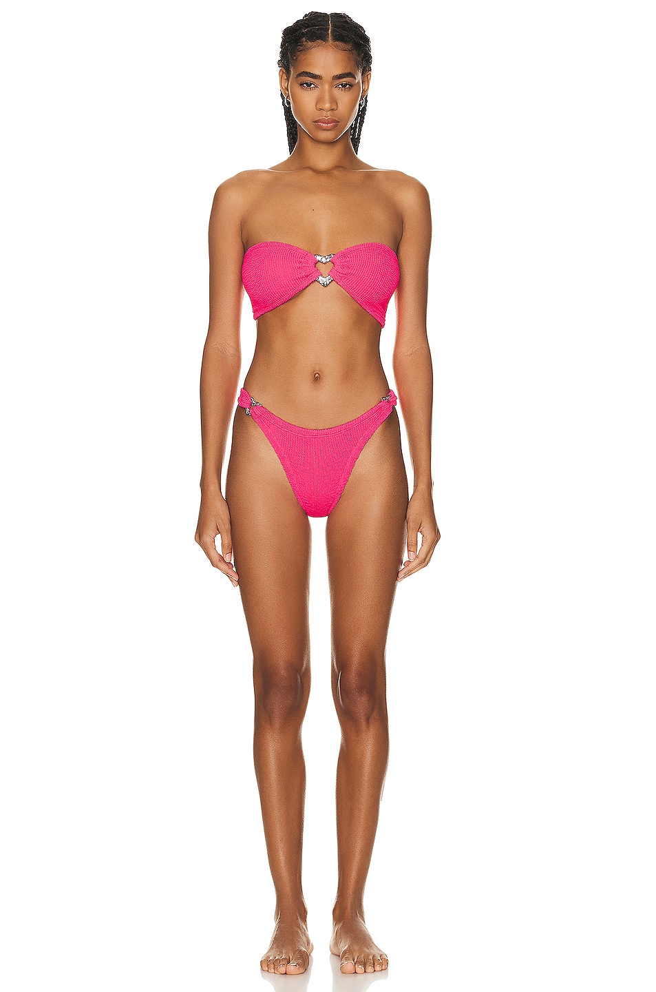 Image 1 of Hunza G Nicole Bikini in Hot Pink