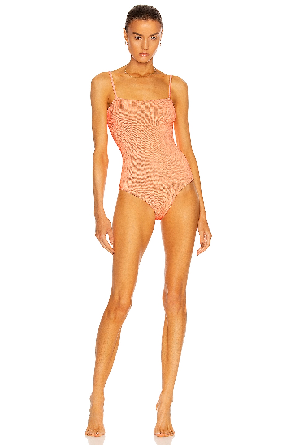 Image 1 of Hunza G Maria Swimsuit in Coral