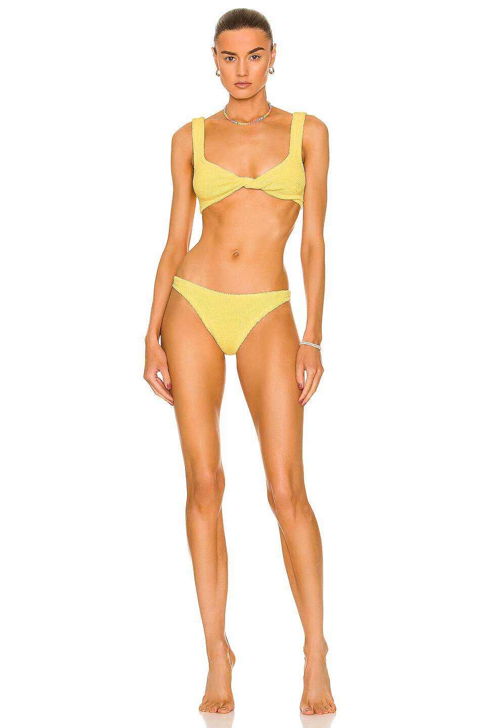 Image 1 of Hunza G Juno Bikini Set in Butter