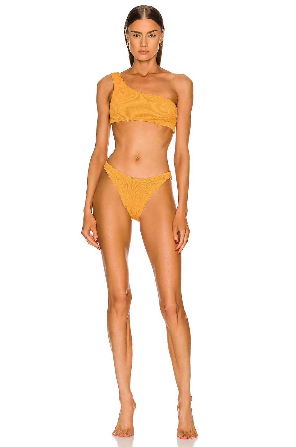 Image 1 of Hunza G Nancy Bikini Set in Mango Sorbet