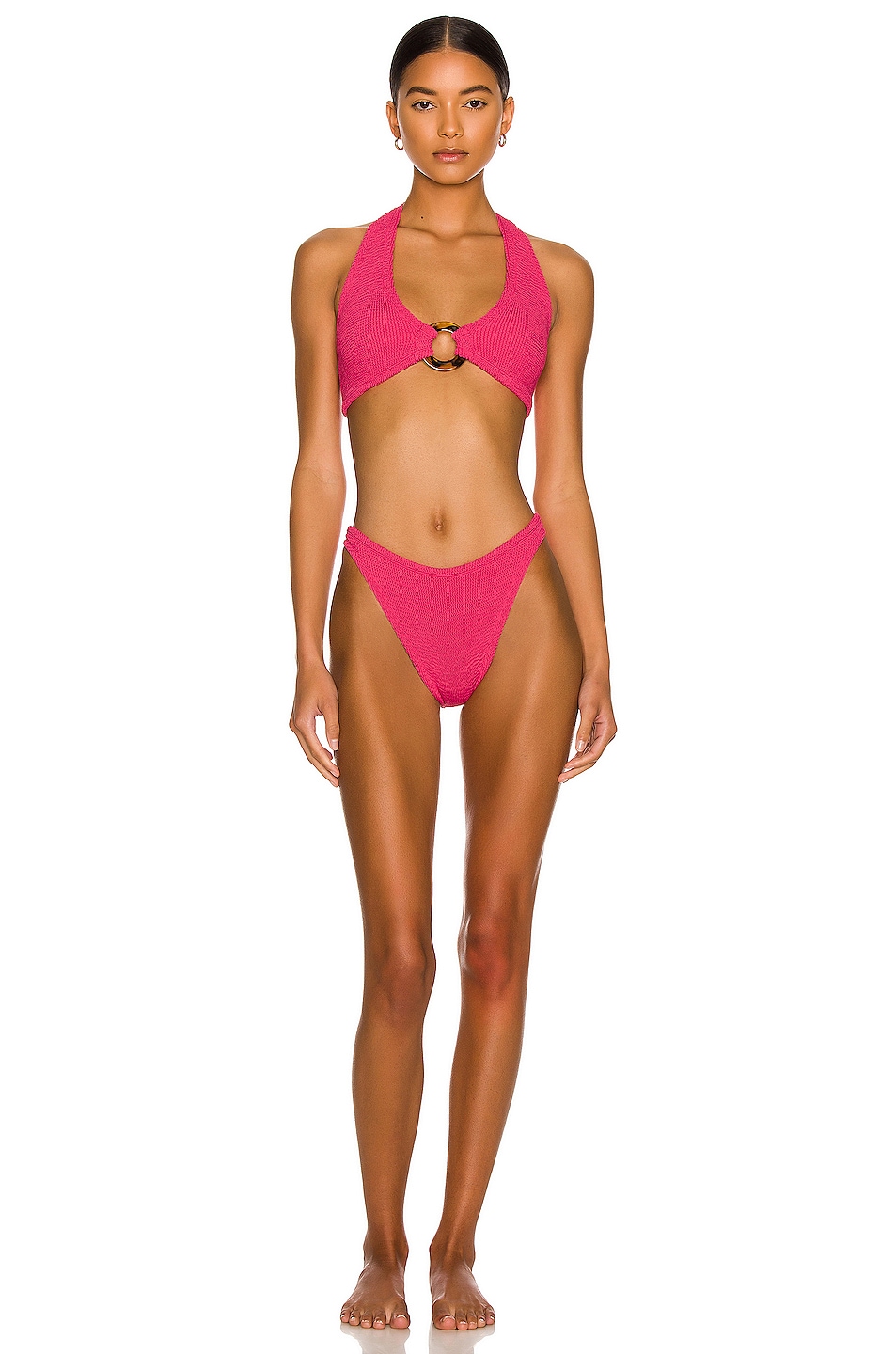 Image 1 of Hunza G Coco Bikini Set in Fuchsia