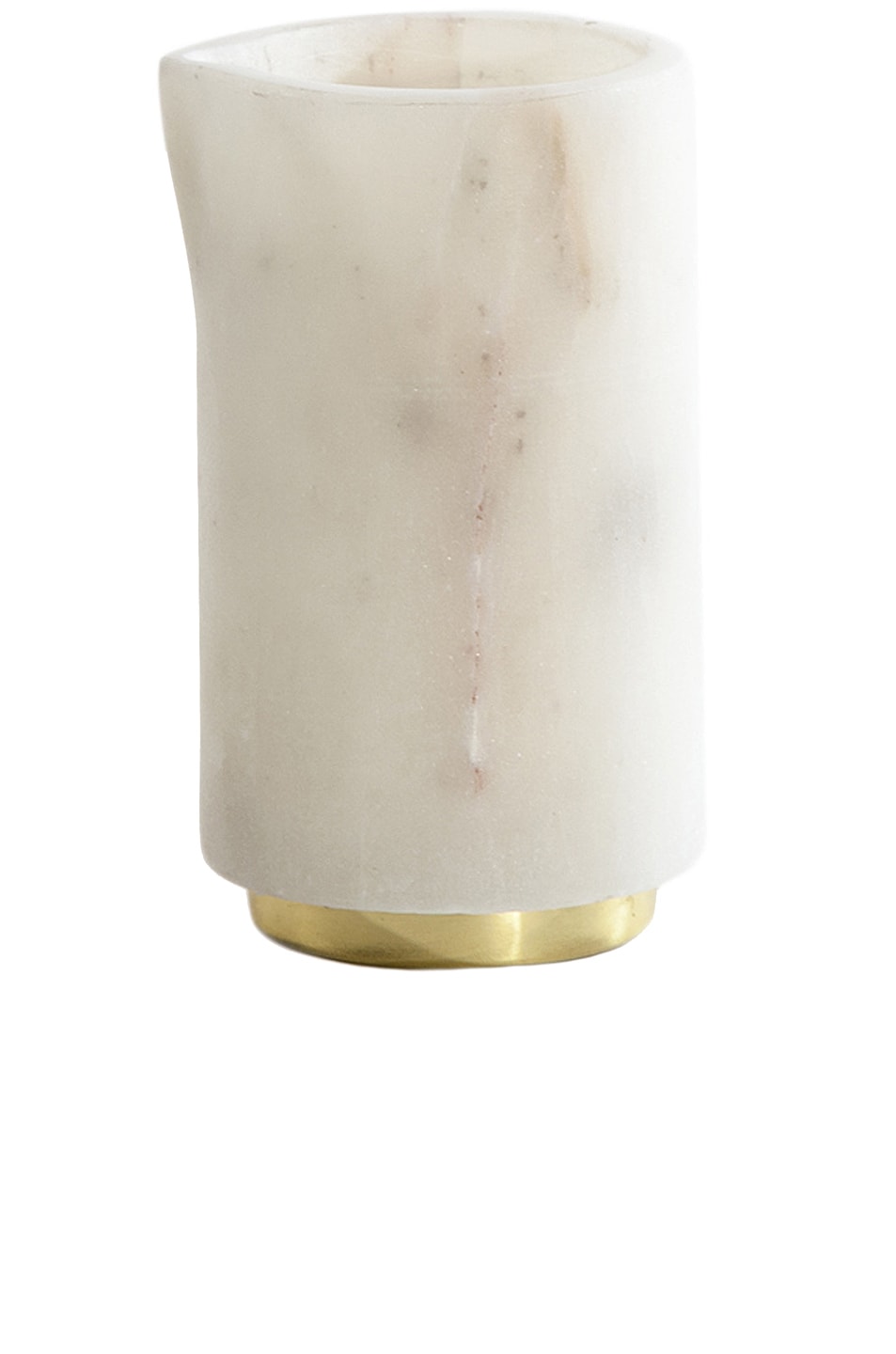 Image 1 of HAWKINS NEW YORK Simple Marble and Brass Creamer in White