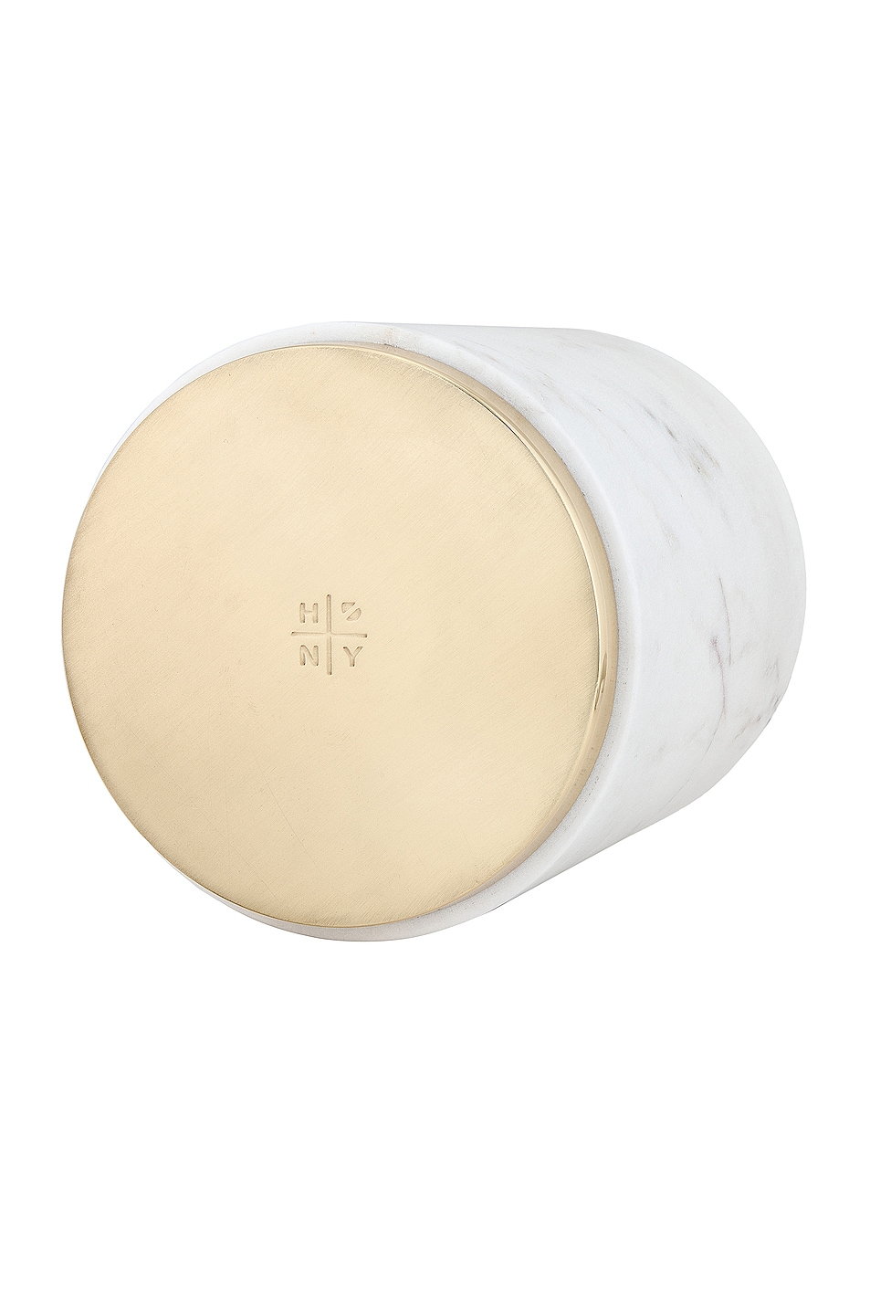 Image 1 of HAWKINS NEW YORK Utility Canister in White & Brass