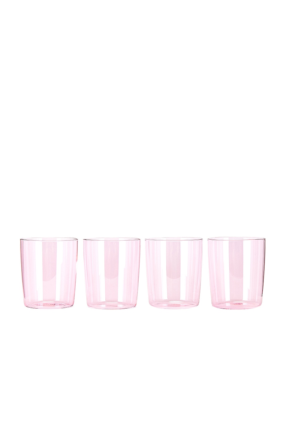 Image 1 of HAWKINS NEW YORK Essential Glass Medium Set Of 4 in Blush