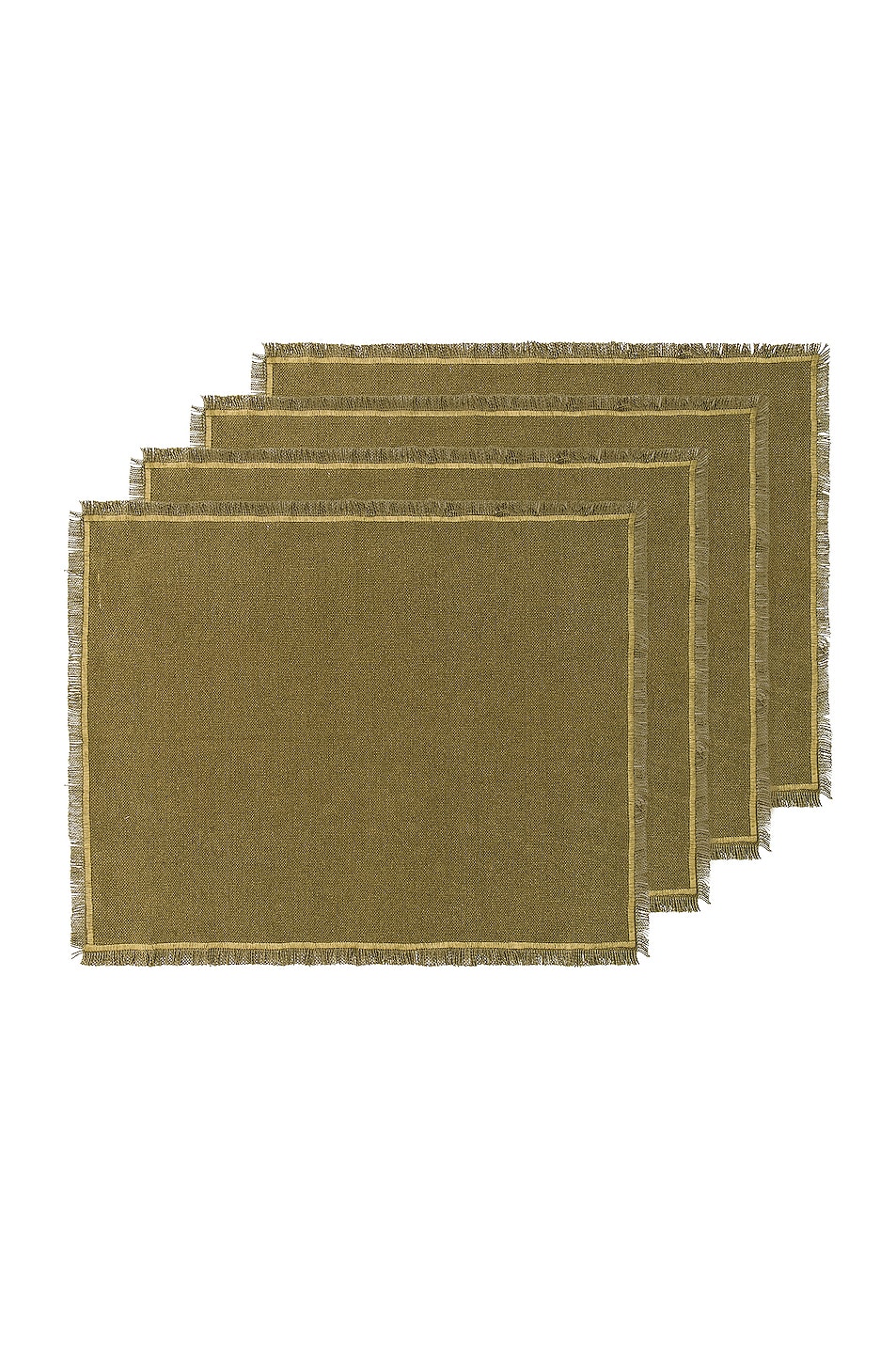 Image 1 of HAWKINS NEW YORK Essential Placemats Set Of 4 in Olive