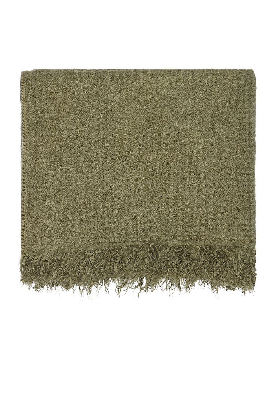 Image 1 of HAWKINS NEW YORK Simple Linen Throw in Olive