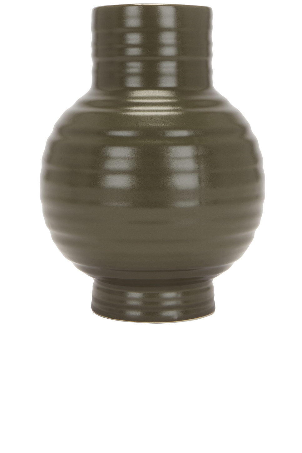 Image 1 of HAWKINS NEW YORK Essential Large Ceramic Vase in Olive