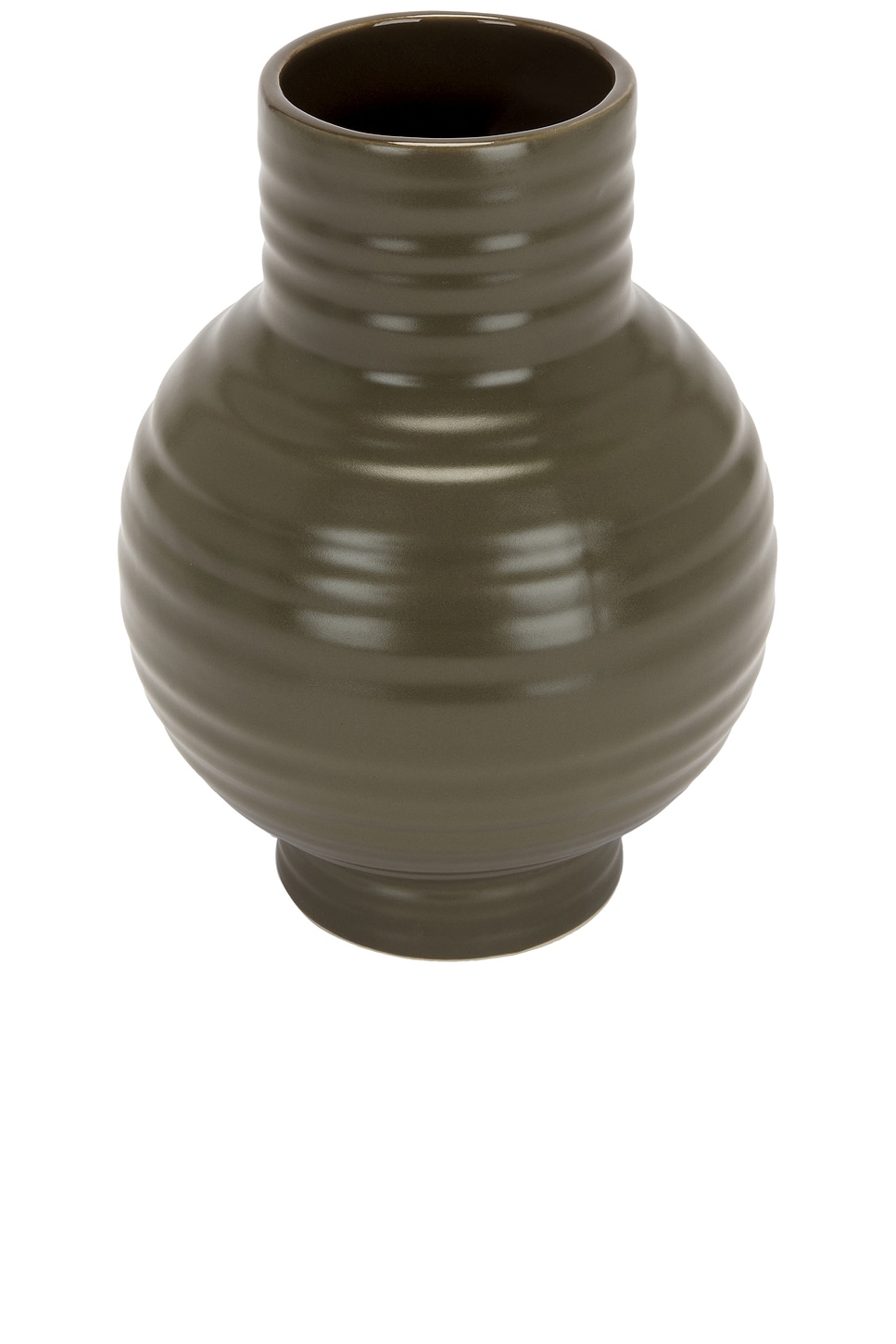 Shop Hawkins New York Essential Large Ceramic Vase In Olive