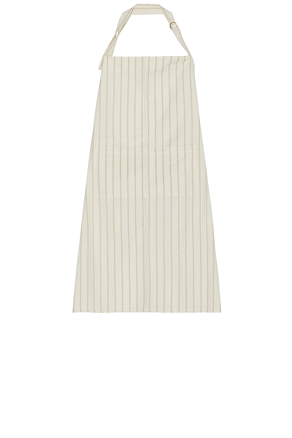 Image 1 of HAWKINS NEW YORK Essential Striped Apron in Flax & Ivory
