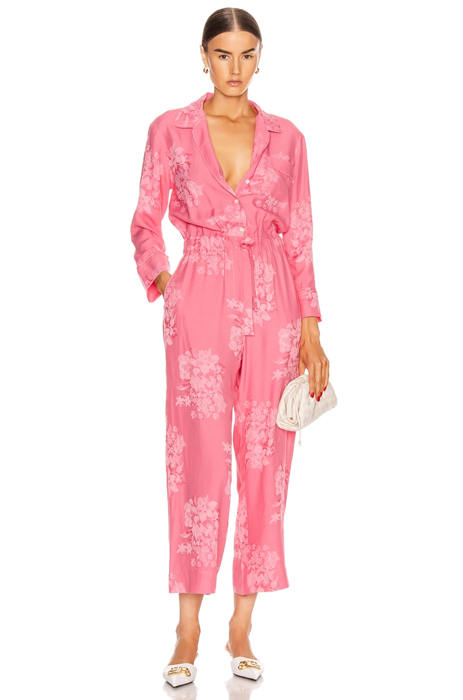 Image 1 of ICONS Objects of Devotion Draper Jumpsuit in Shadow Rose