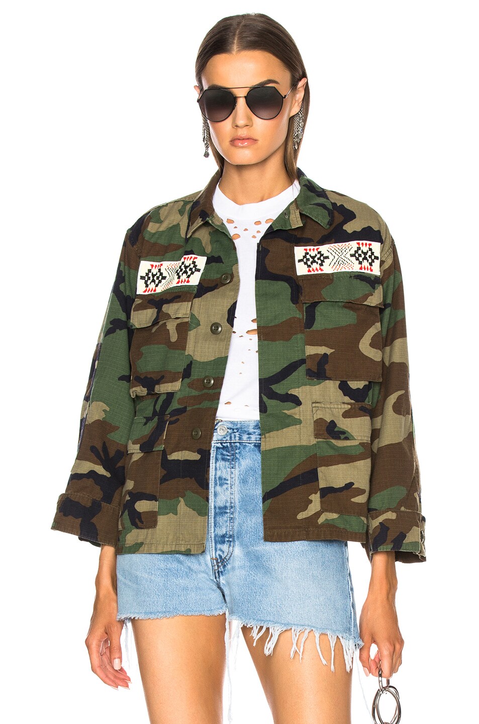 Image 1 of ICONS Objects of Devotion Military Field Jacket in Camo