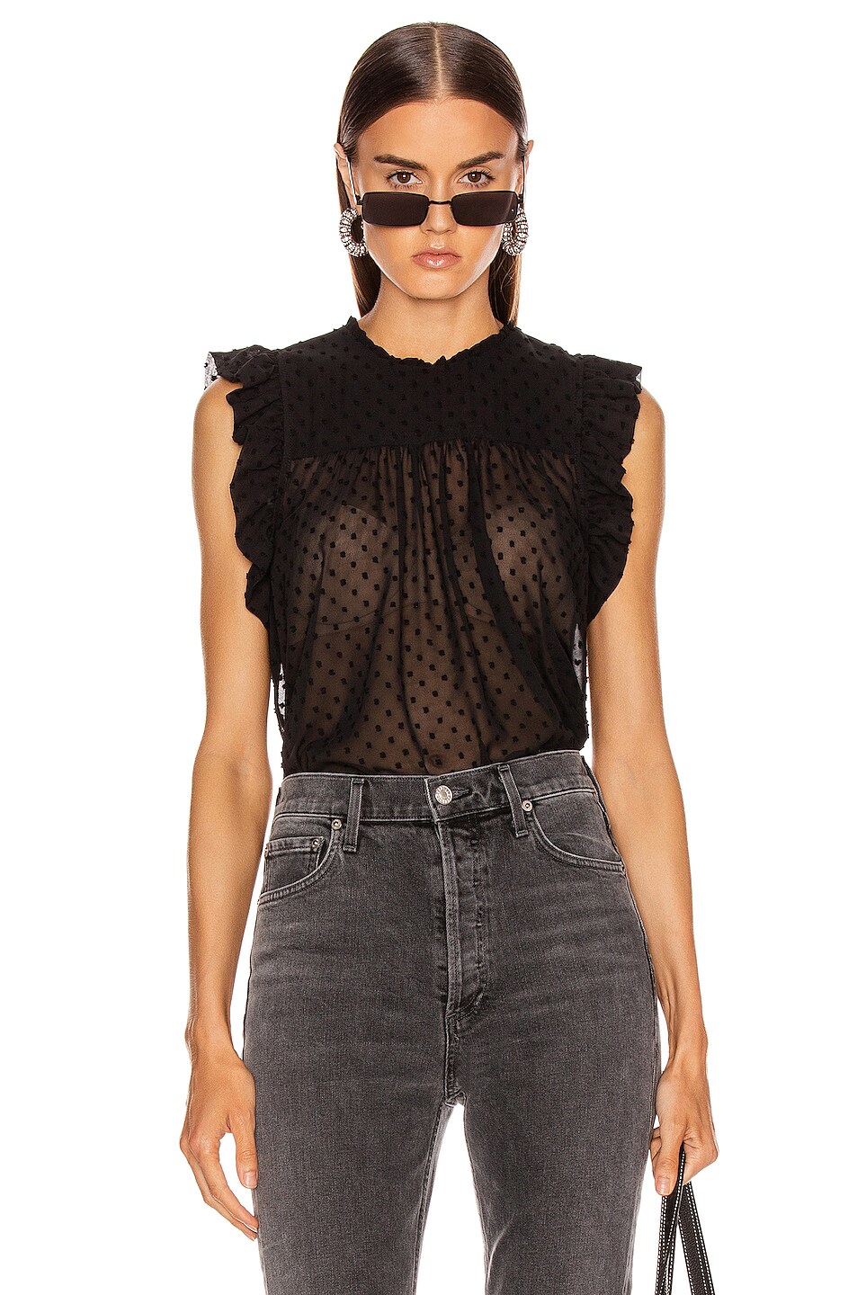 Image 1 of ICONS Objects of Devotion The Smock Top in Black