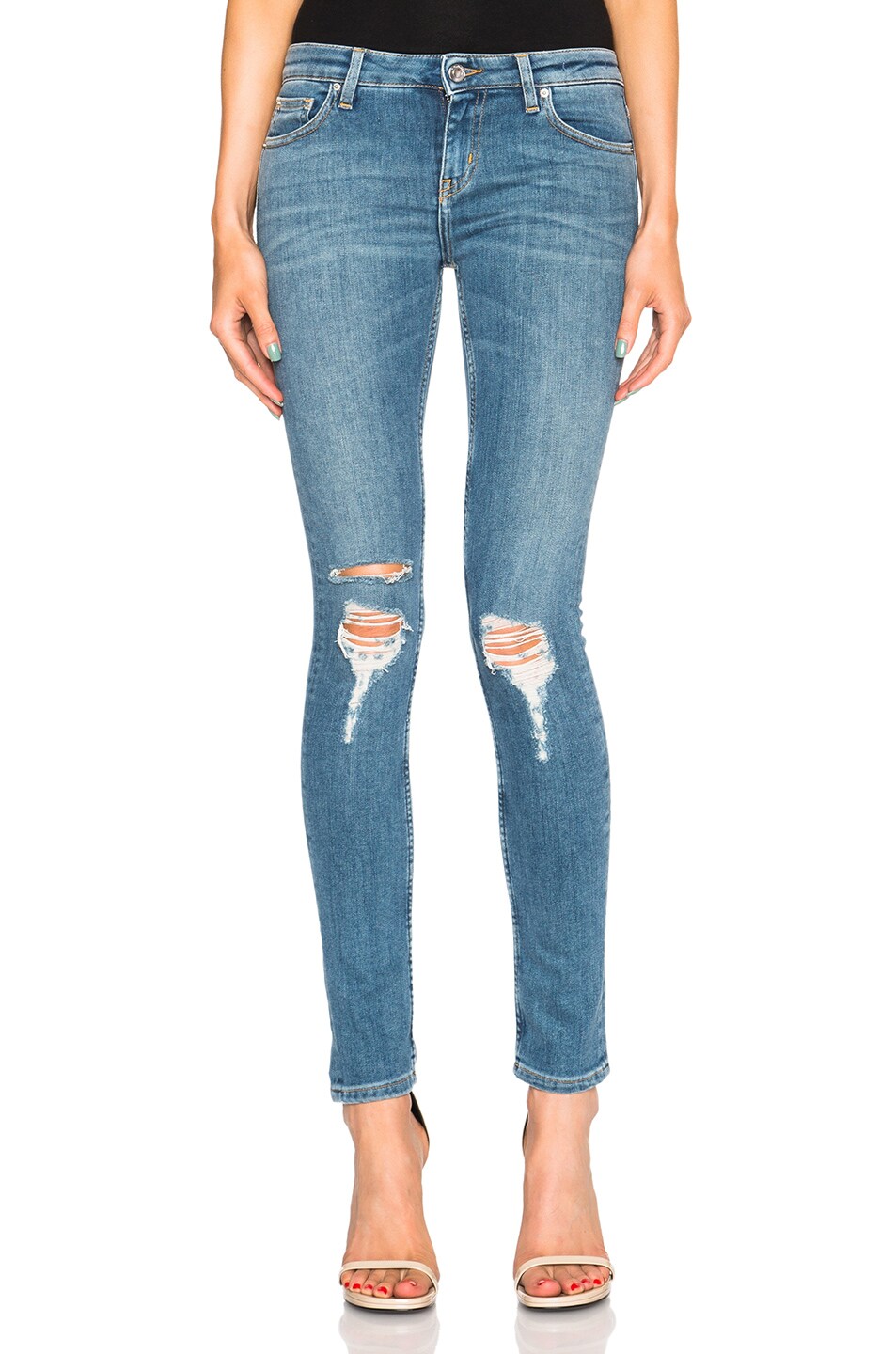 Image 1 of IRO . JEANS Nikky in Denim Blue