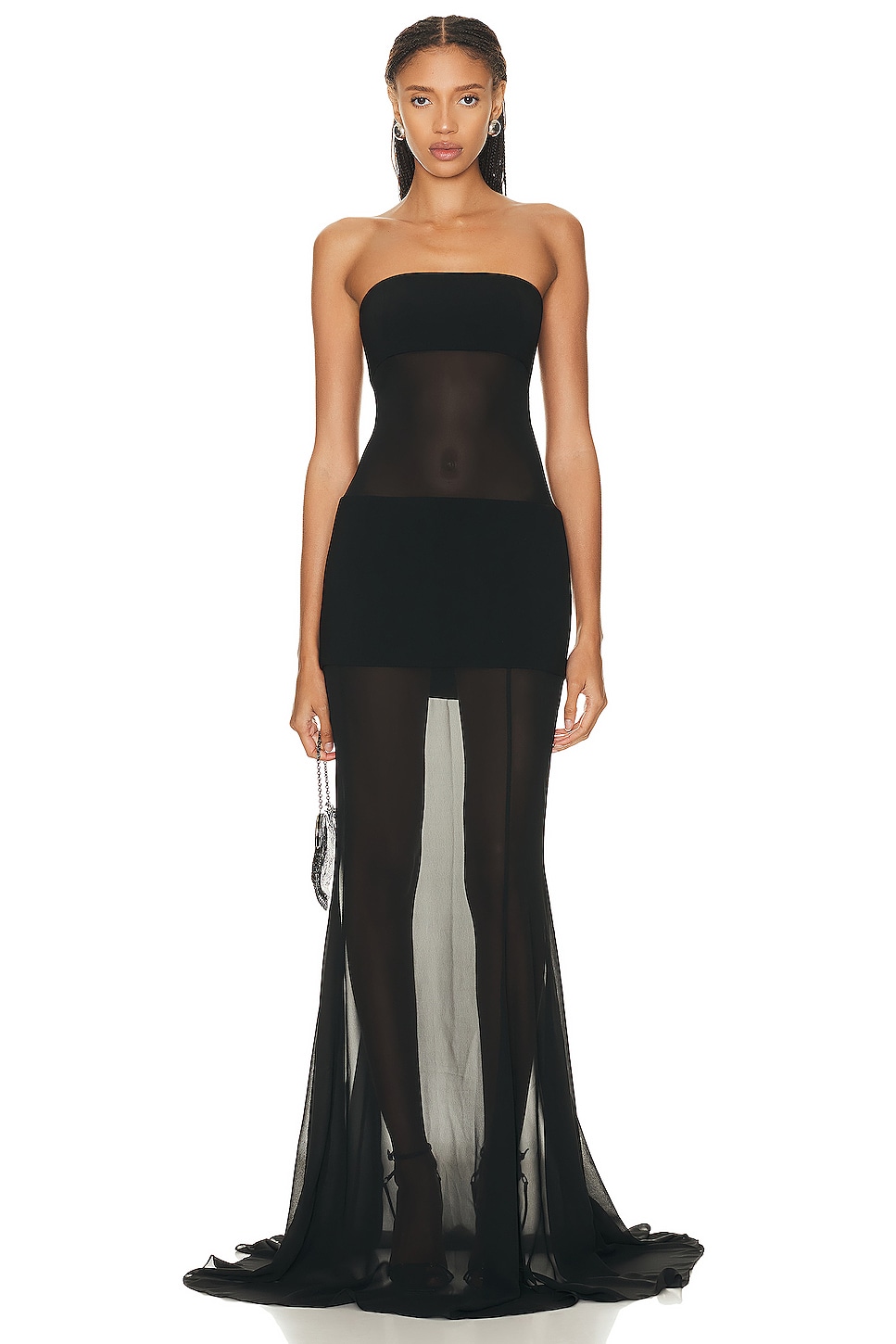 Image 1 of ILA Kate Strapless Gown in Black