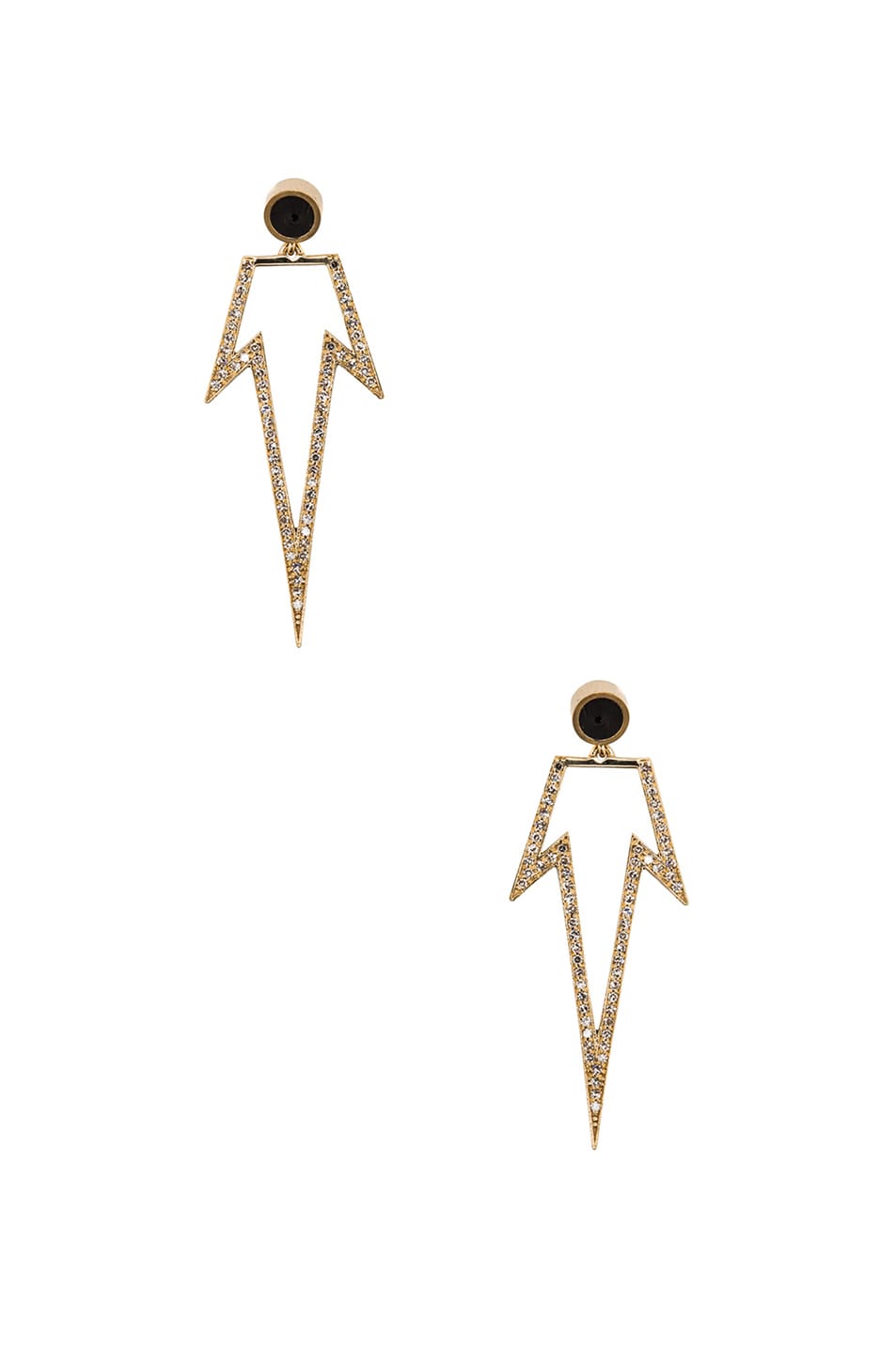 Image 1 of Ileana Makri Bermuda Star Earrings in Yellow Gold