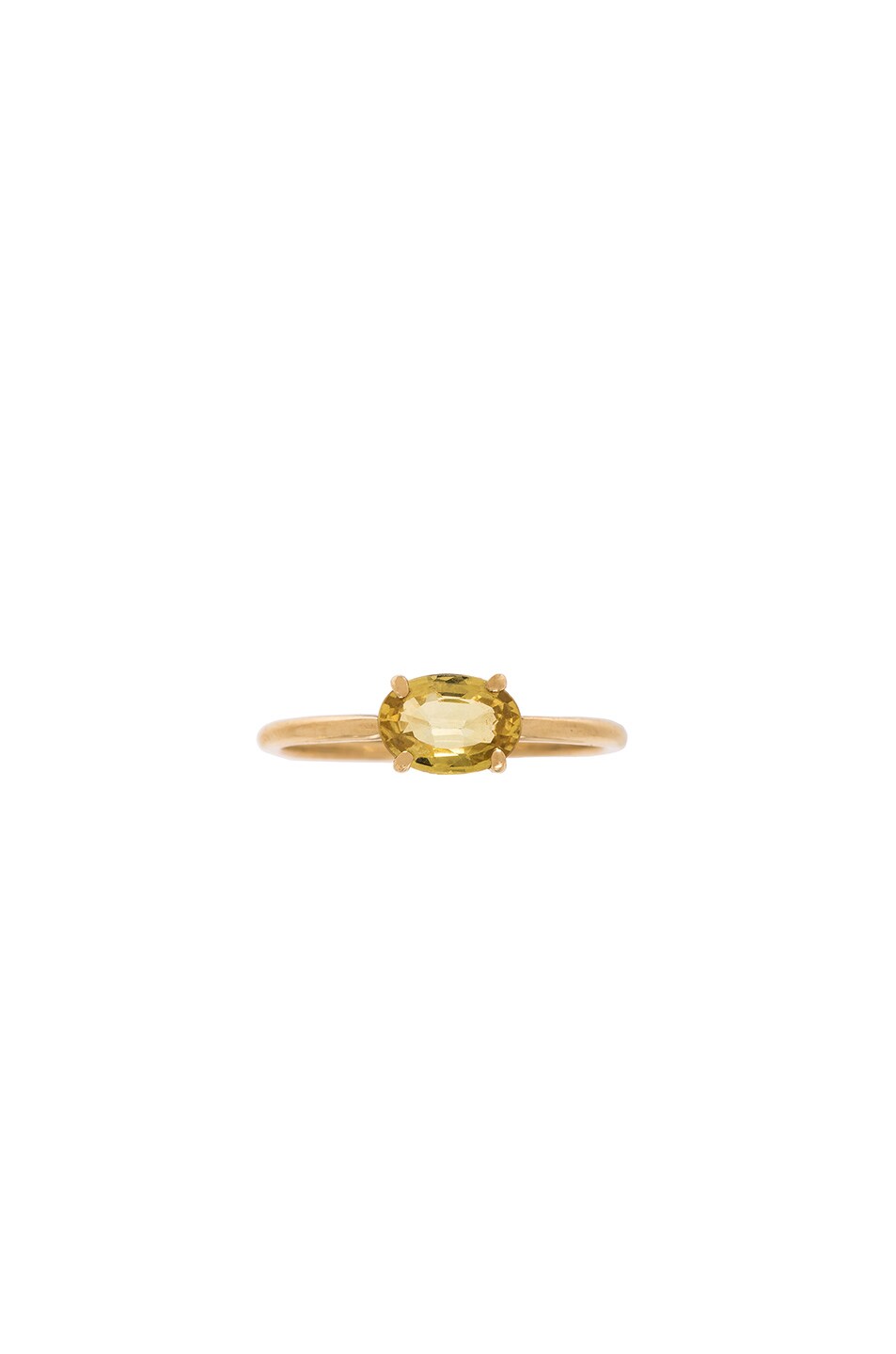 Image 1 of Ileana Makri Single Stone Ring in Yellow Gold