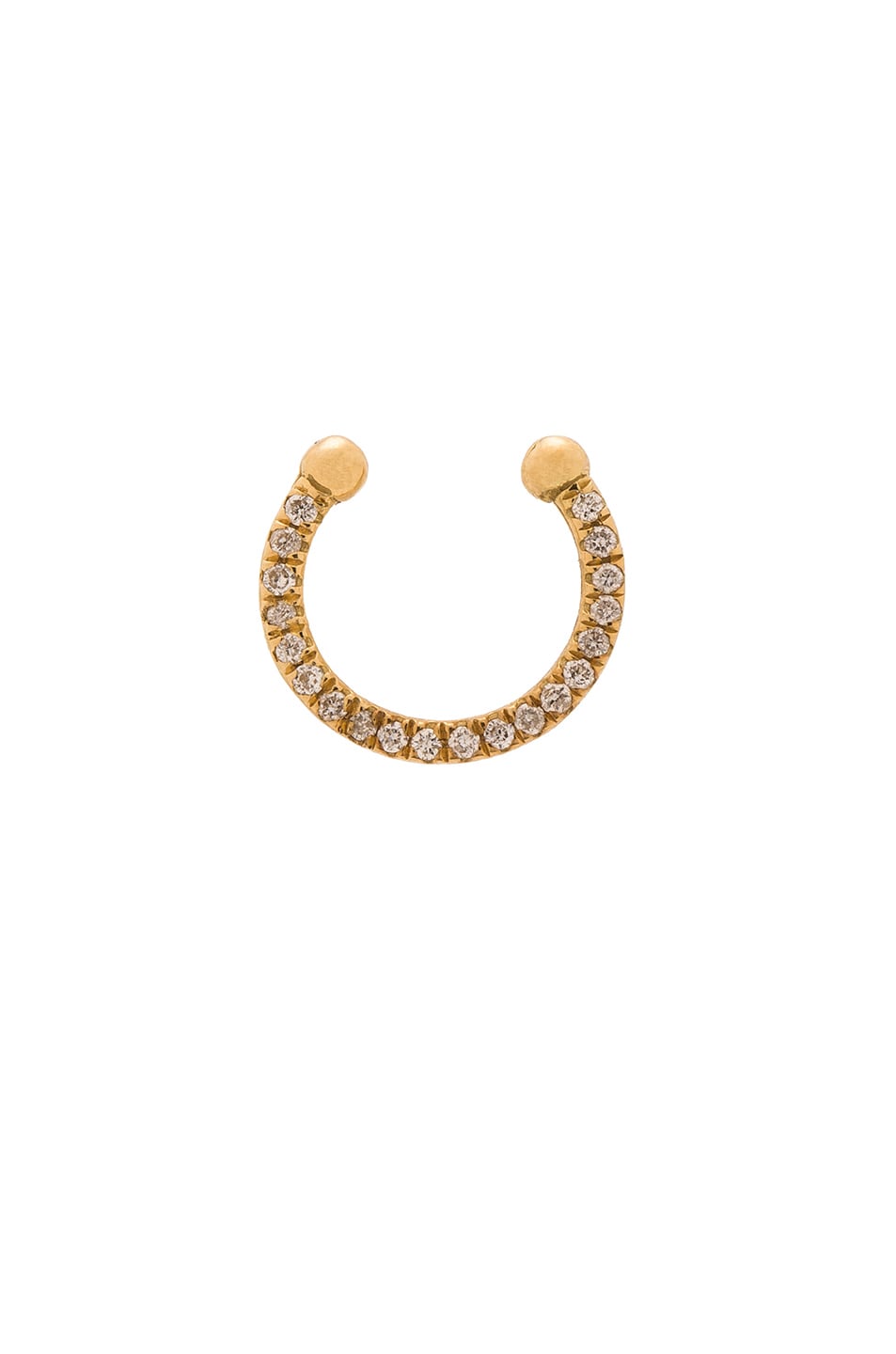 Image 1 of Ileana Makri Thread Septum Ring in Yellow Gold