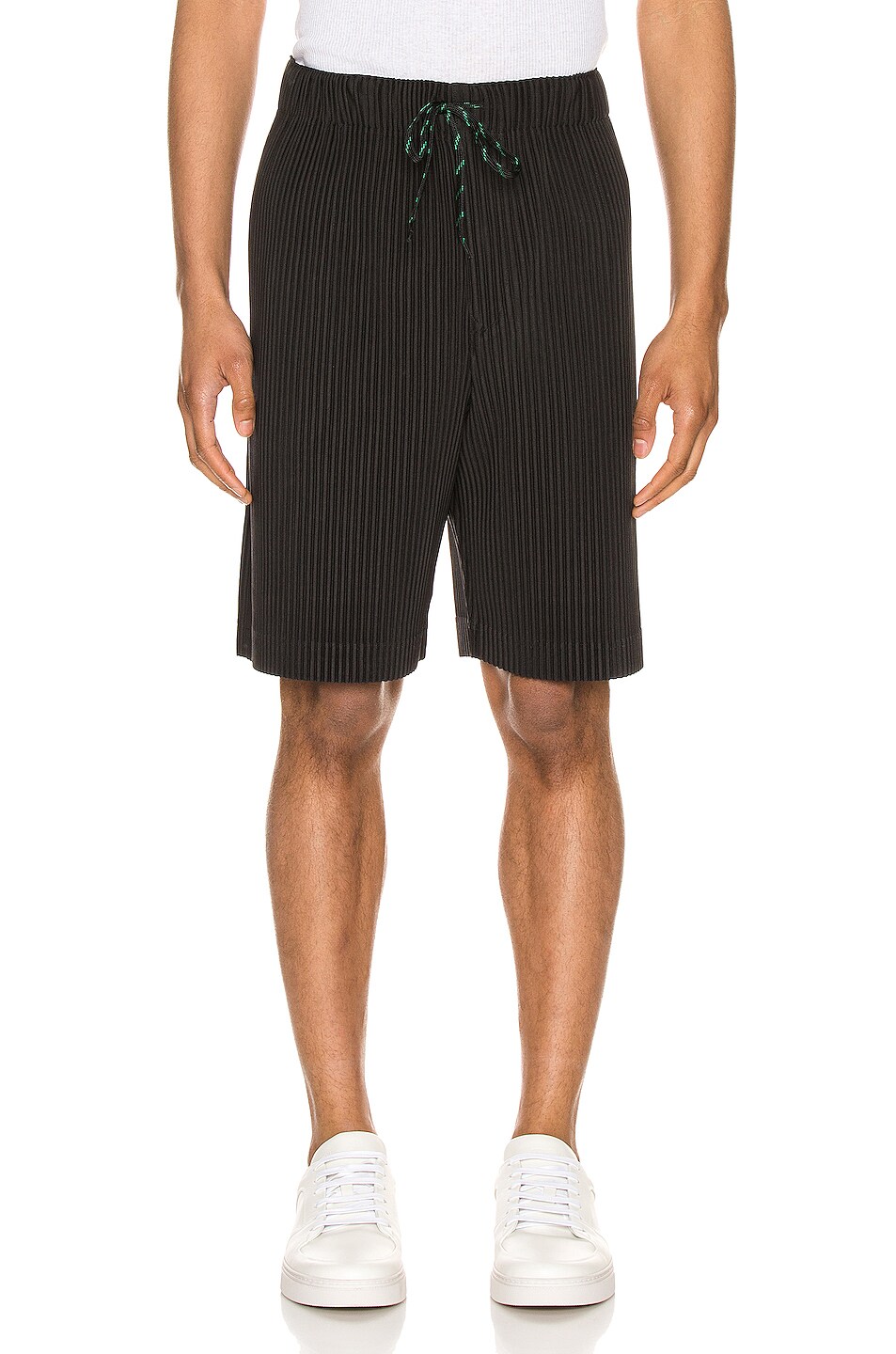 Image 1 of Homme Plisse Issey Miyake Colorful Pleats Short in Corks Gray