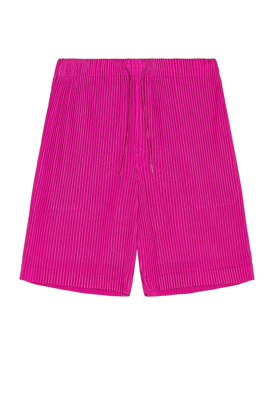 Image 1 of Homme Plisse Issey Miyake Shorts in Magenta Pink