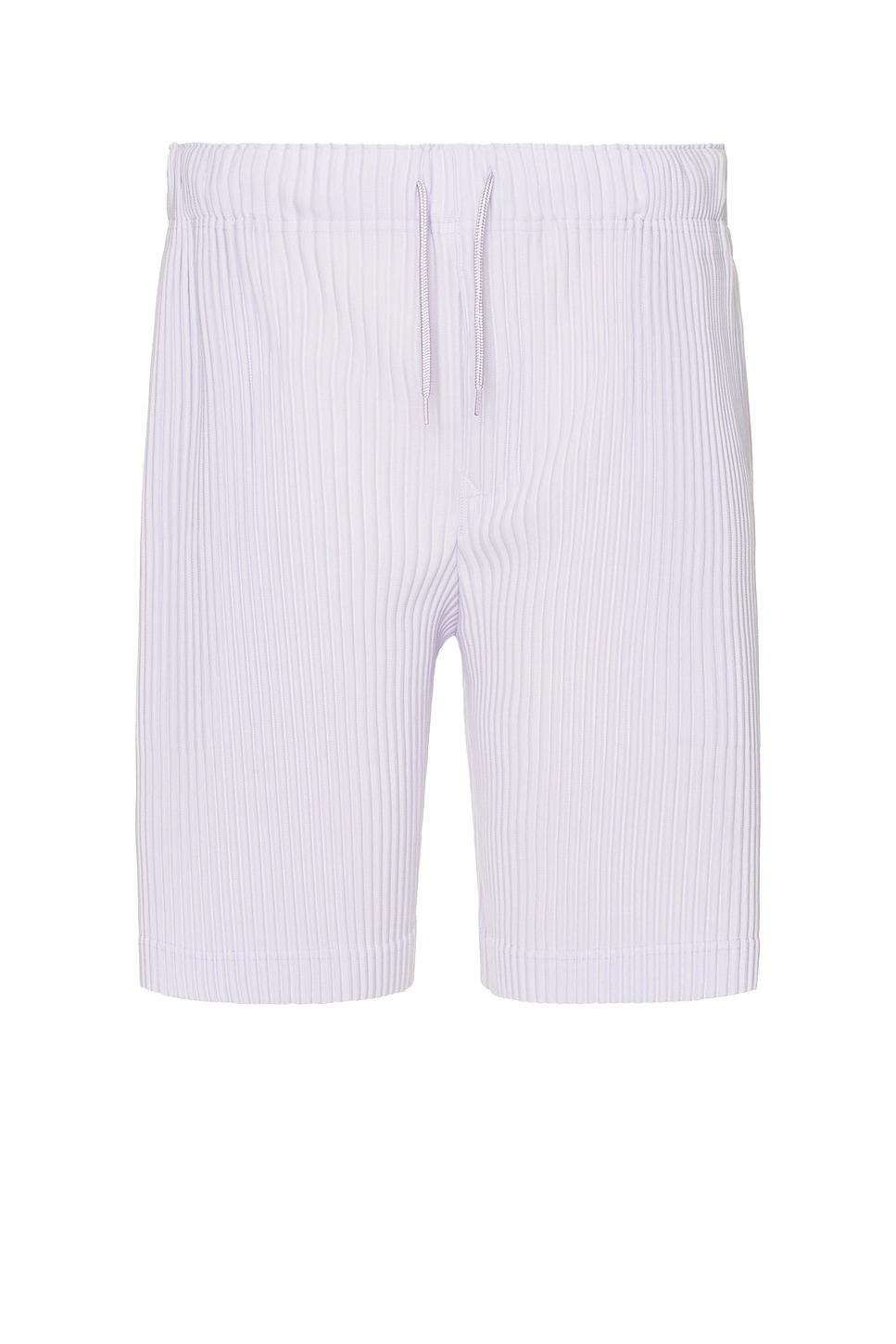 Shop Issey Miyake Colorful Pleats Shorts In Soft Lavender