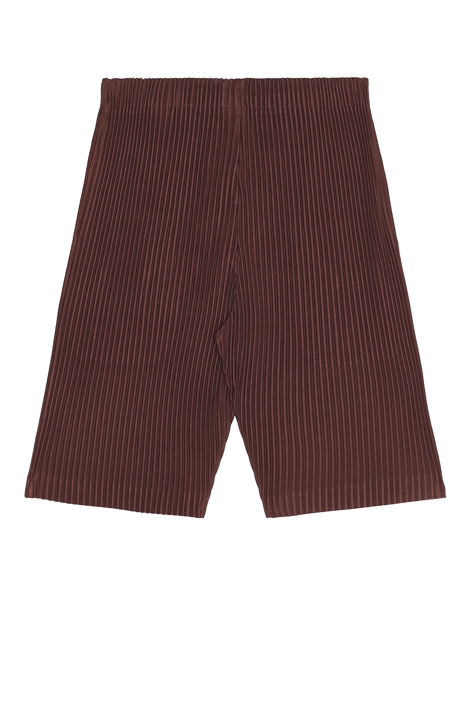 Issey Miyake Color Pleats Shorts In Brown