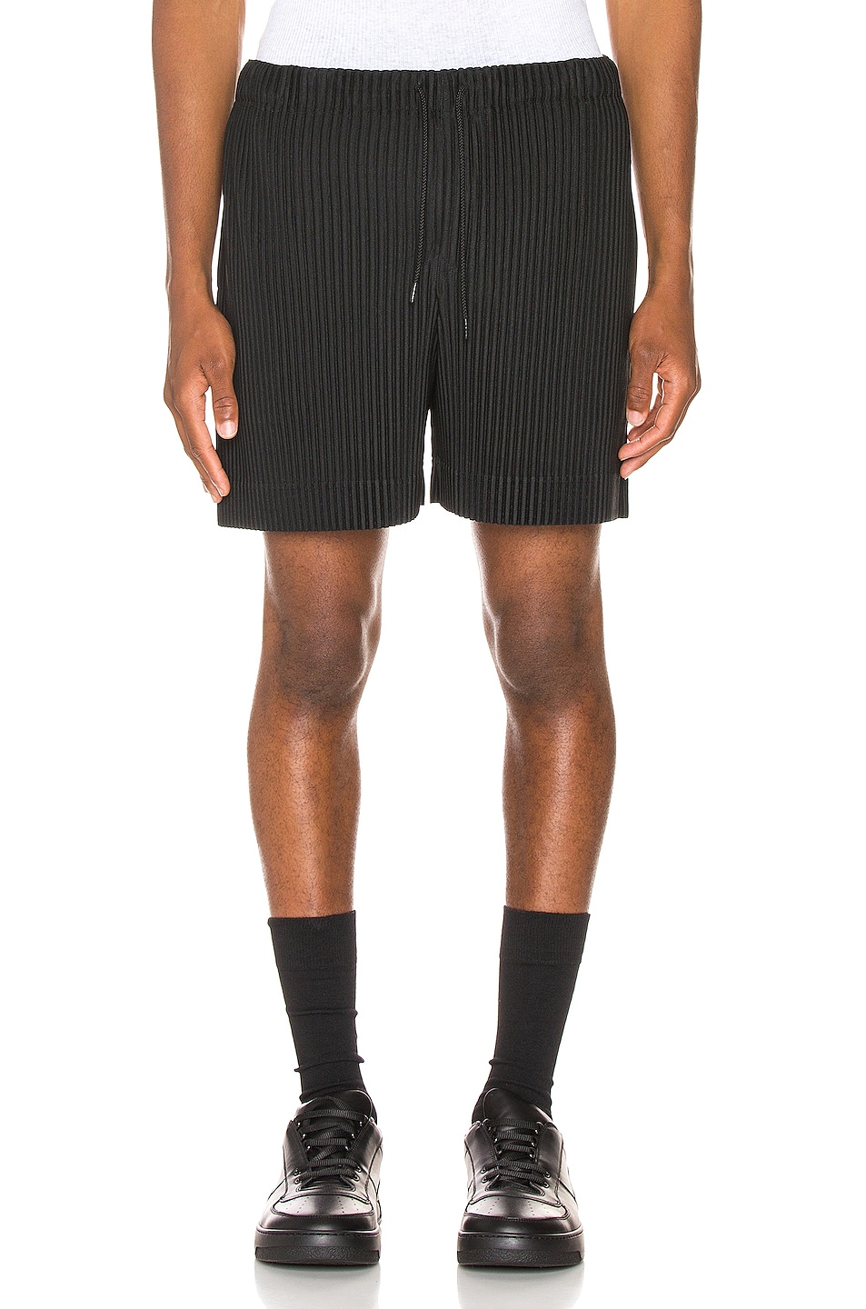 Image 1 of Homme Plisse Issey Miyake Pleats Shorts in Black