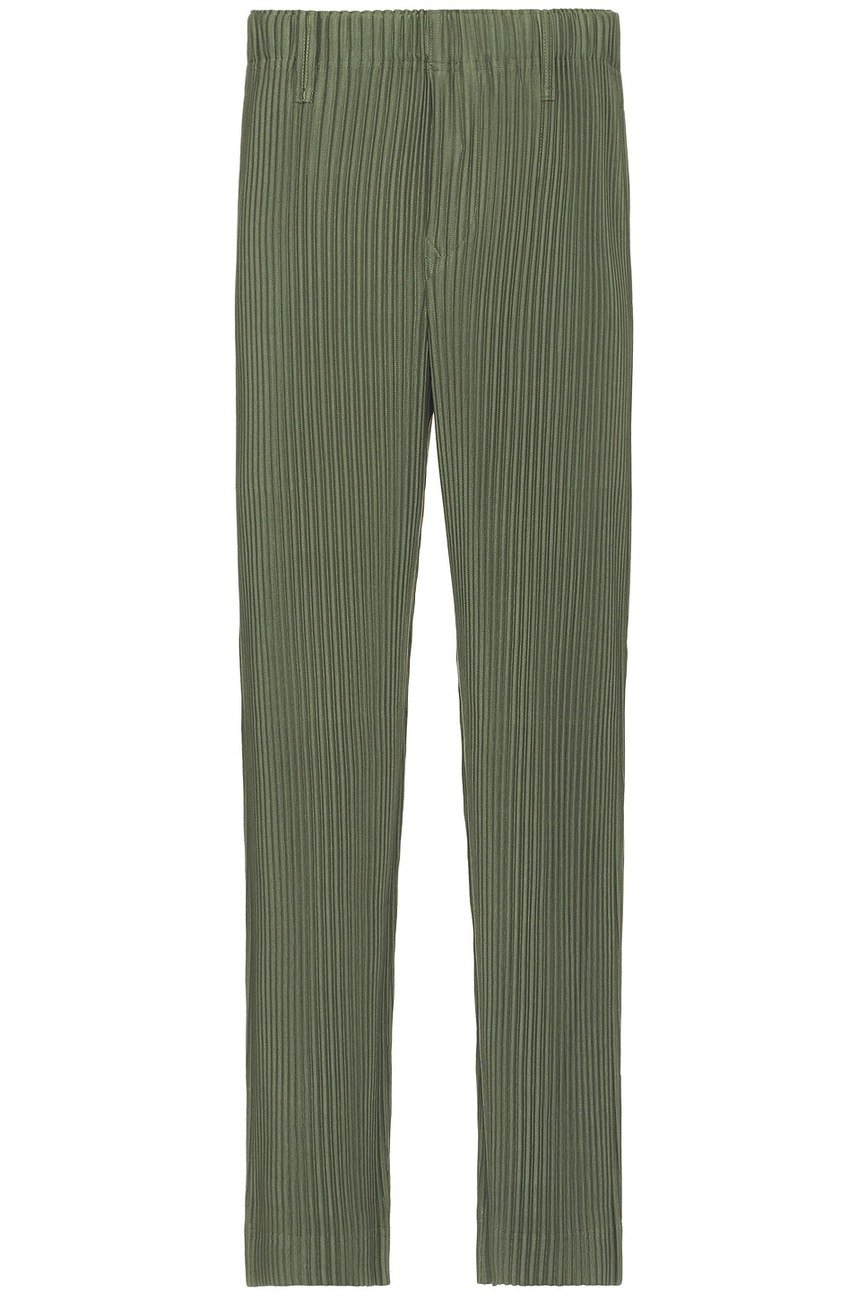 Image 1 of Homme Plisse Issey Miyake Color Pleated Pants in Sage Green