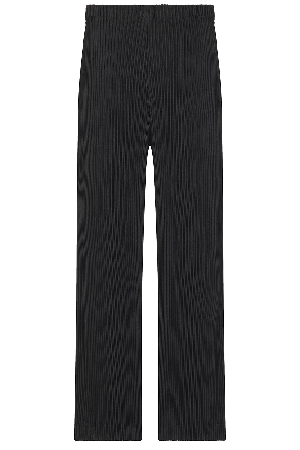 Issey Miyake High-waisted Pleated Trousers With Straight Leg Silhouette In Black