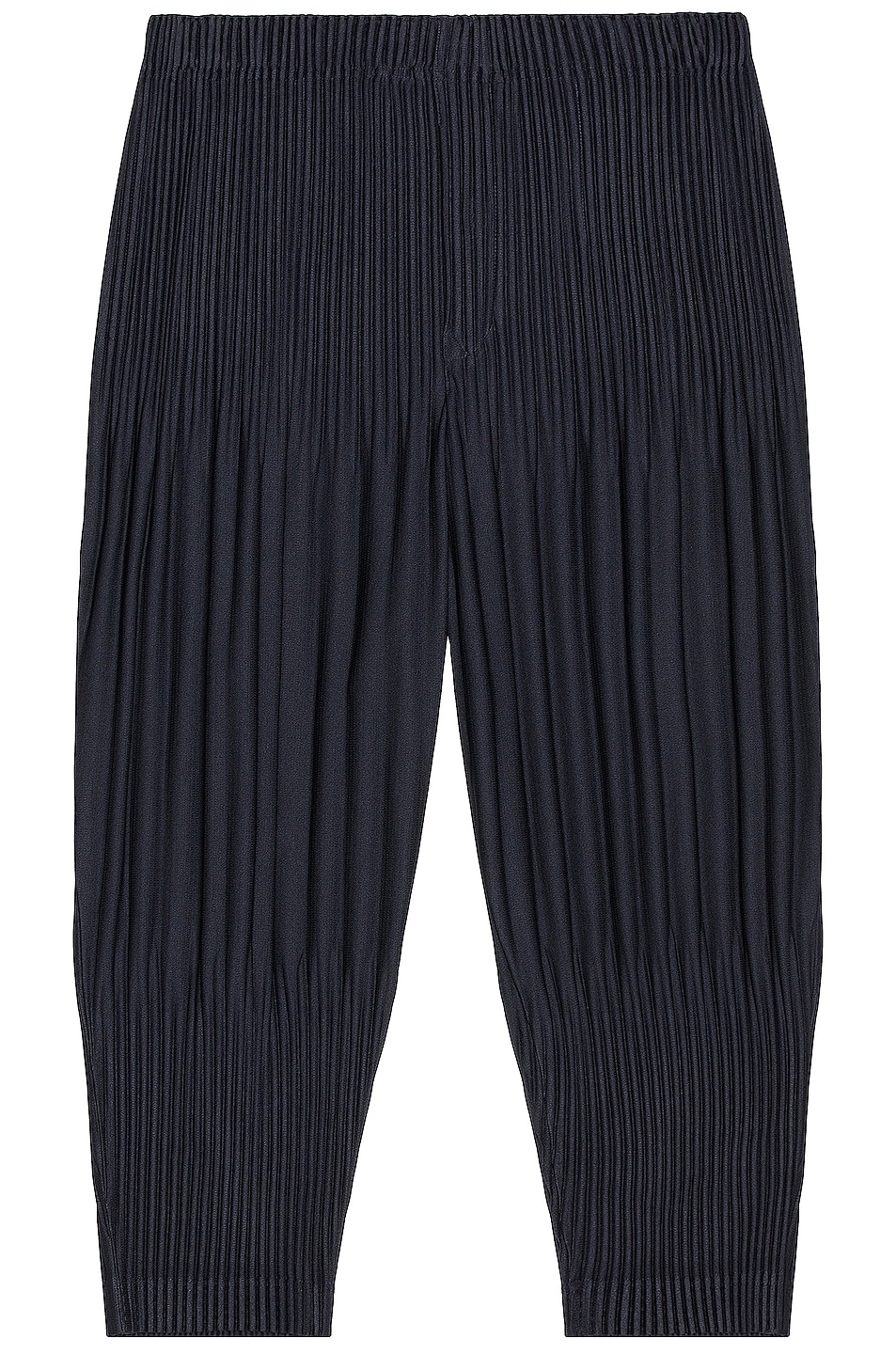 Image 1 of Homme Plisse Issey Miyake Basic Cropped Pants in Navy