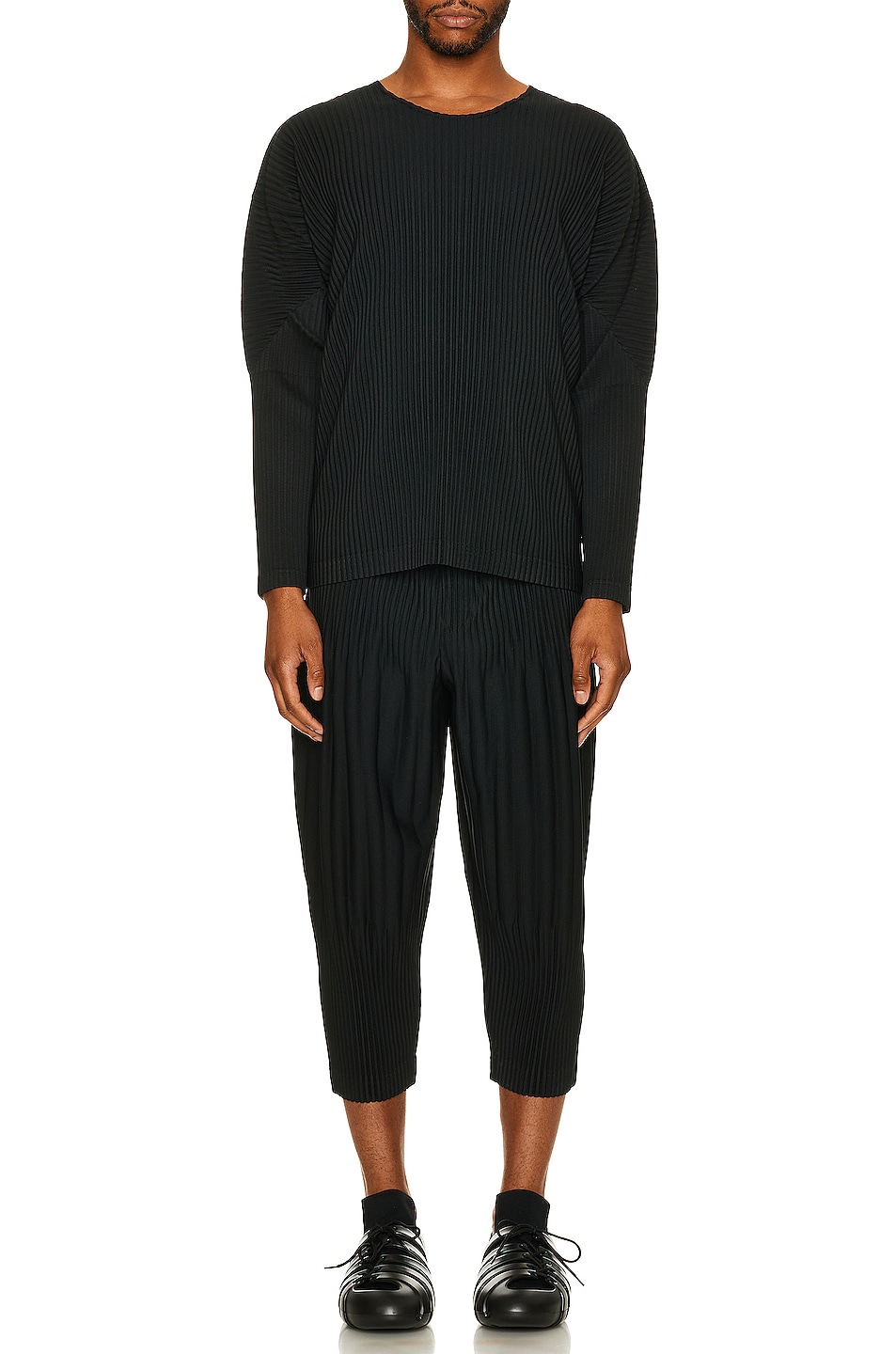Image 1 of Homme Plisse Issey Miyake Basics Relaxed Pant in Black