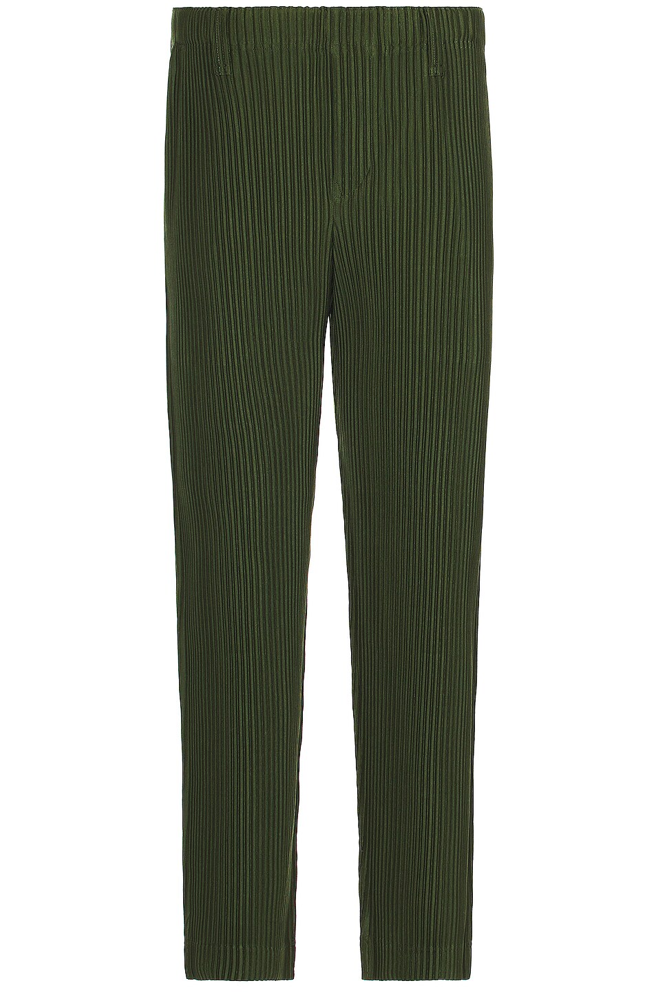Image 1 of Homme Plisse Issey Miyake Color Pleats Straight Pant in Dark Olive Green