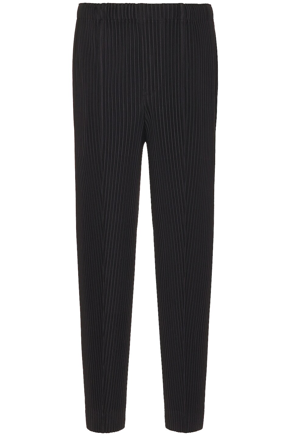 Homme Plisse Issey Miyake Center Crease Pants in Black | FWRD