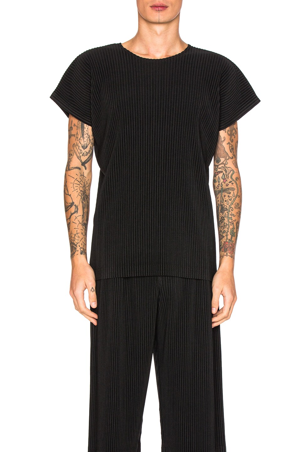 Image 1 of Homme Plisse Issey Miyake Tunic in Black
