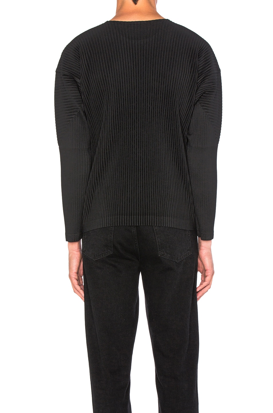 Image 4 of Homme Plisse Issey Miyake Long Sleeve Tee in Black