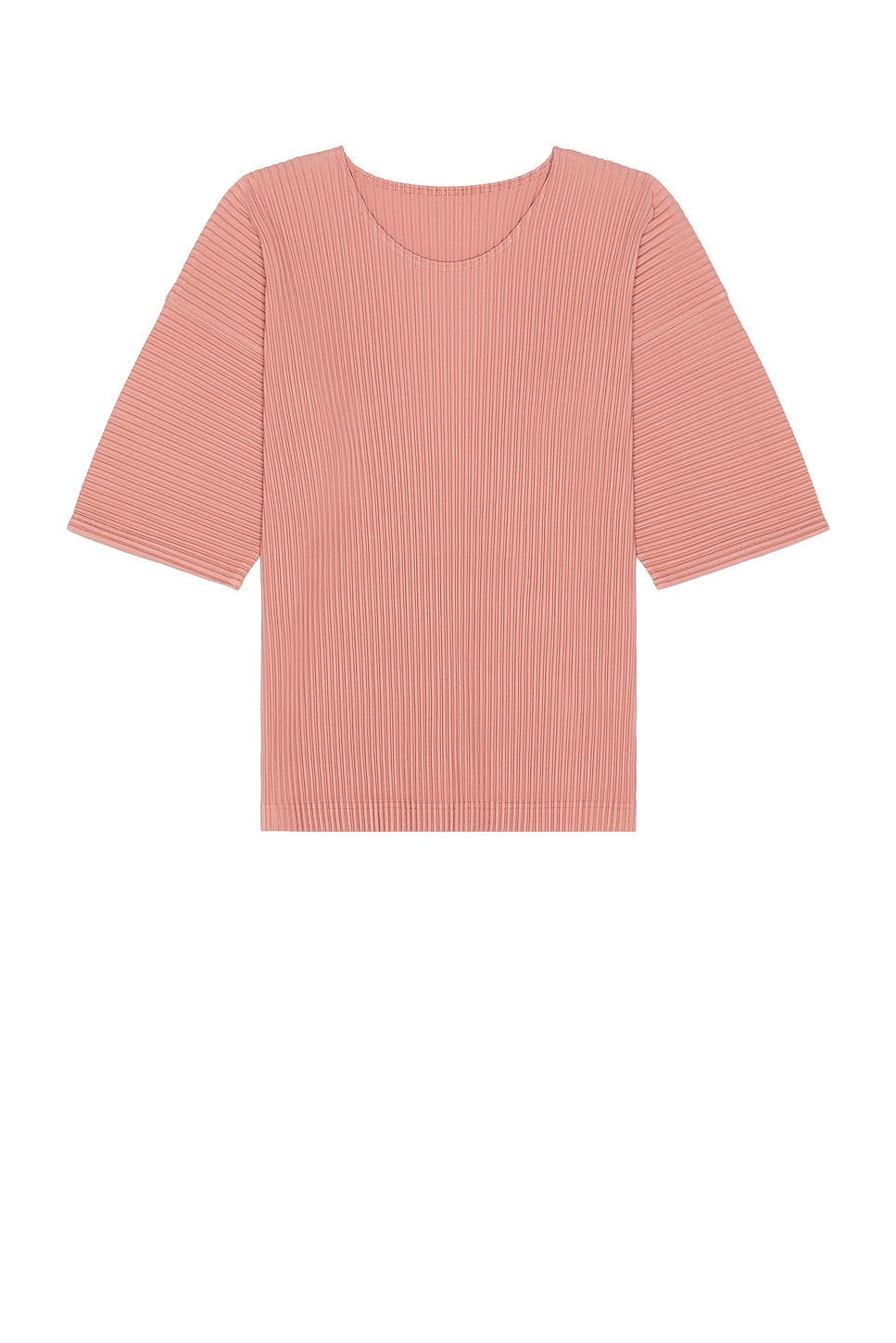 Image 1 of Homme Plisse Issey Miyake Pleated T-shirt in Dull Pink