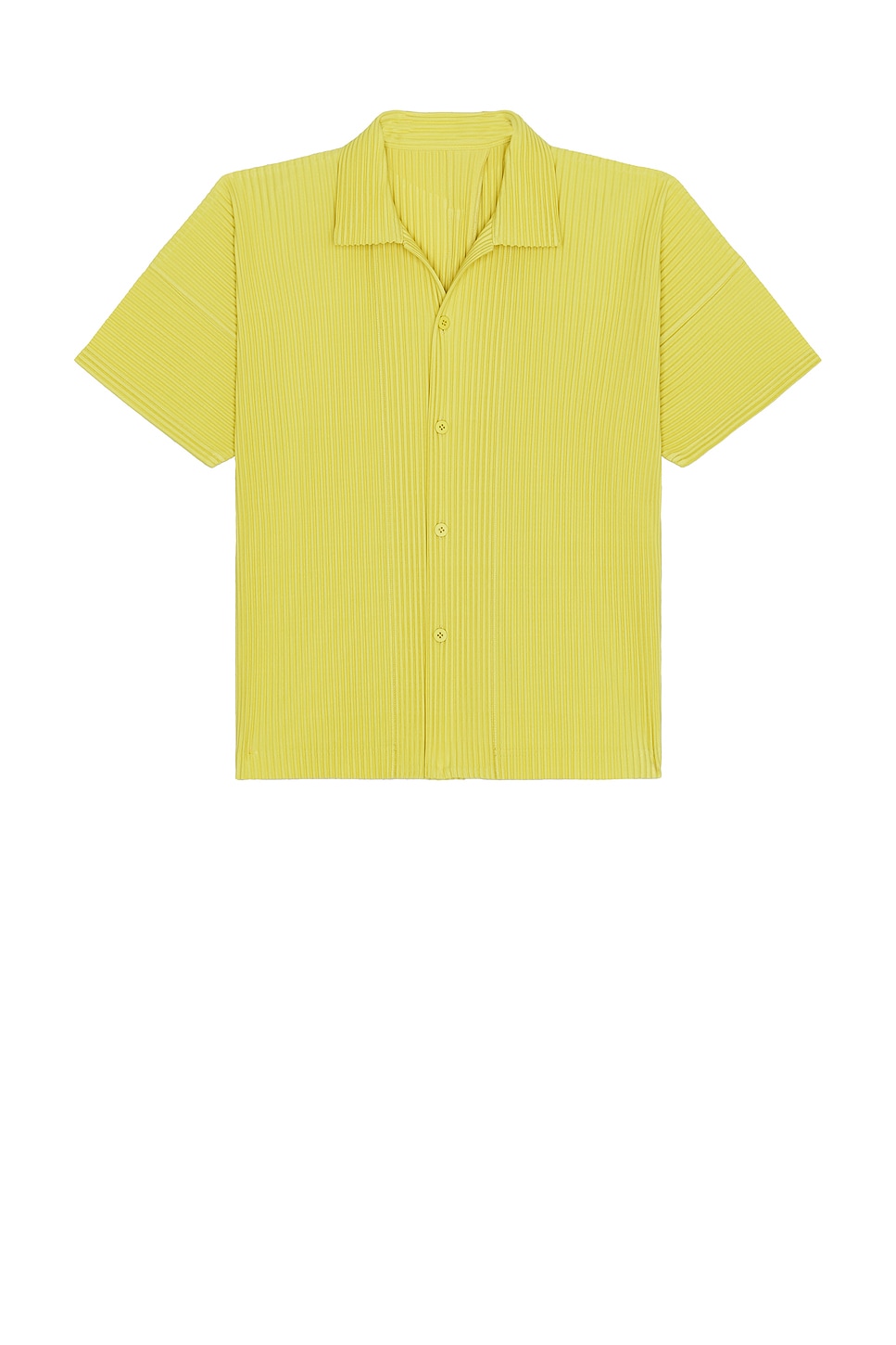 Issey Miyake Monthly Colors July Button Down Shirt In Yellow