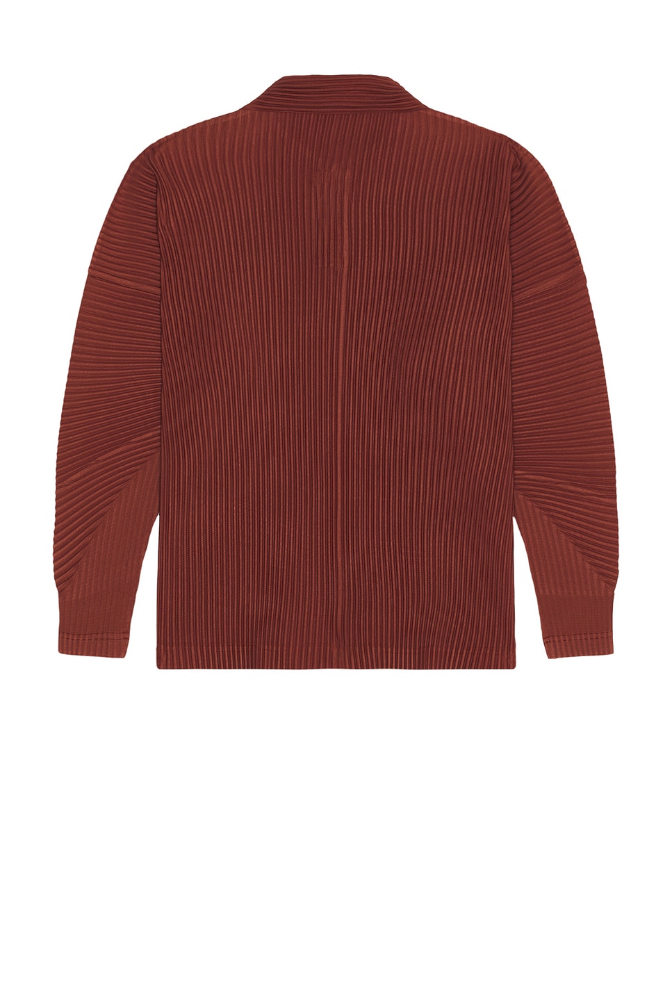 Issey Miyake Homme Plisse'  Men Pleated Polo Shirt In Brown