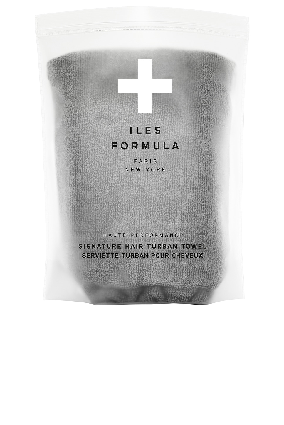 Image 1 of Iles Formula Signature Hair Turban Towel in Grey
