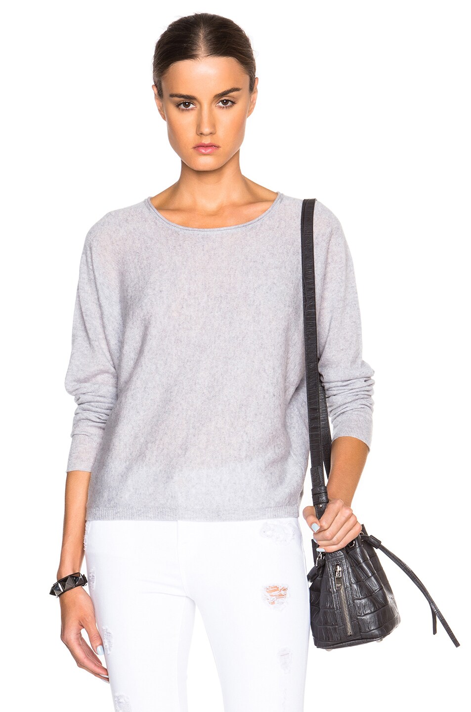 Image 1 of Inhabit Cashmere Crew Sweater in Flannel