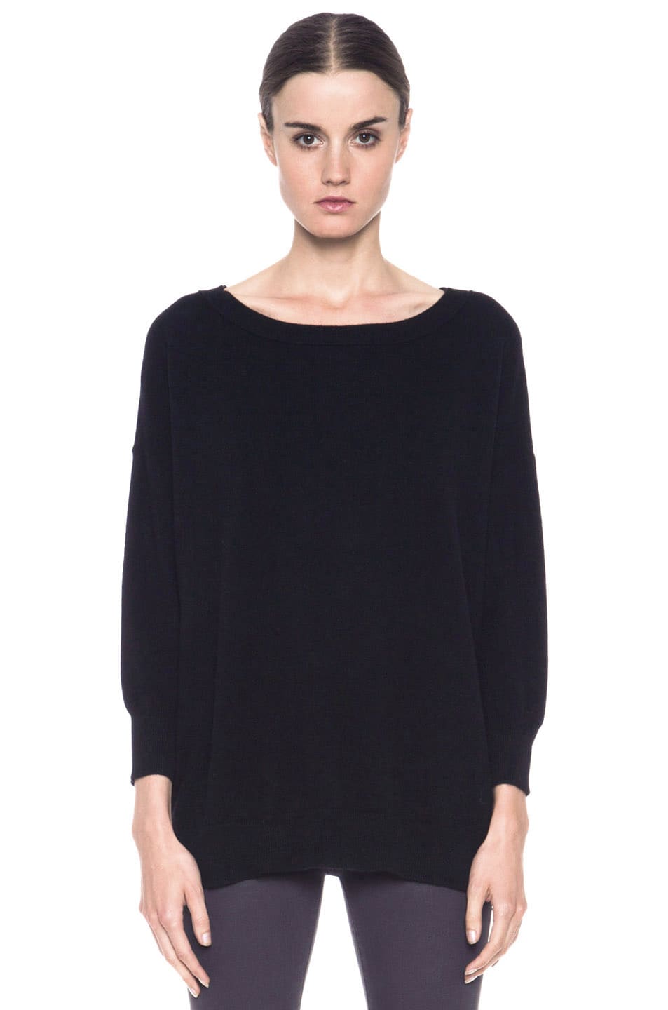 Image 1 of Inhabit Cashmere Weekend Sweater in Black