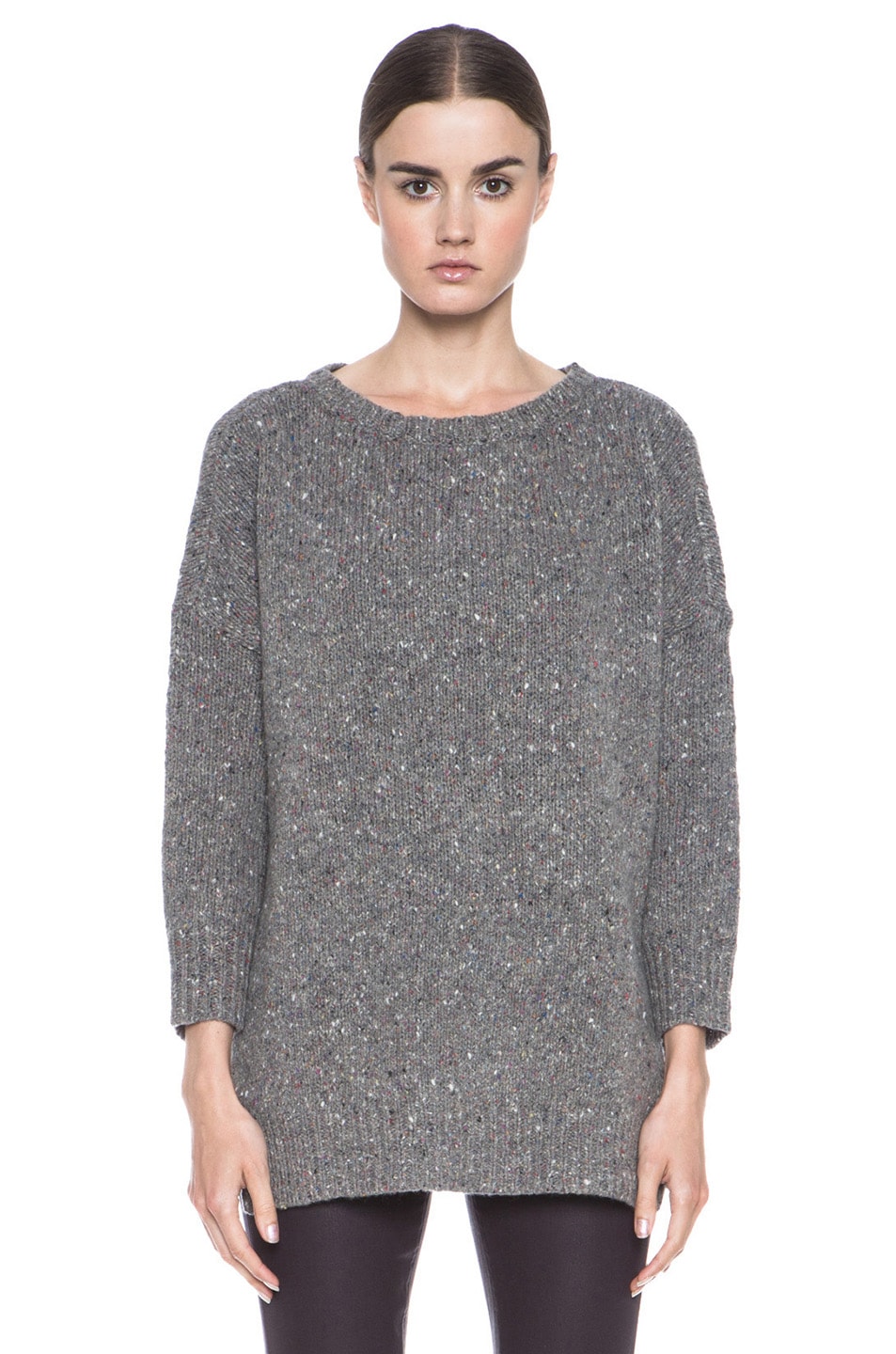 Inhabit Donegal Outdoor Wool-Blend Sweater in Mid-Grey | FWRD