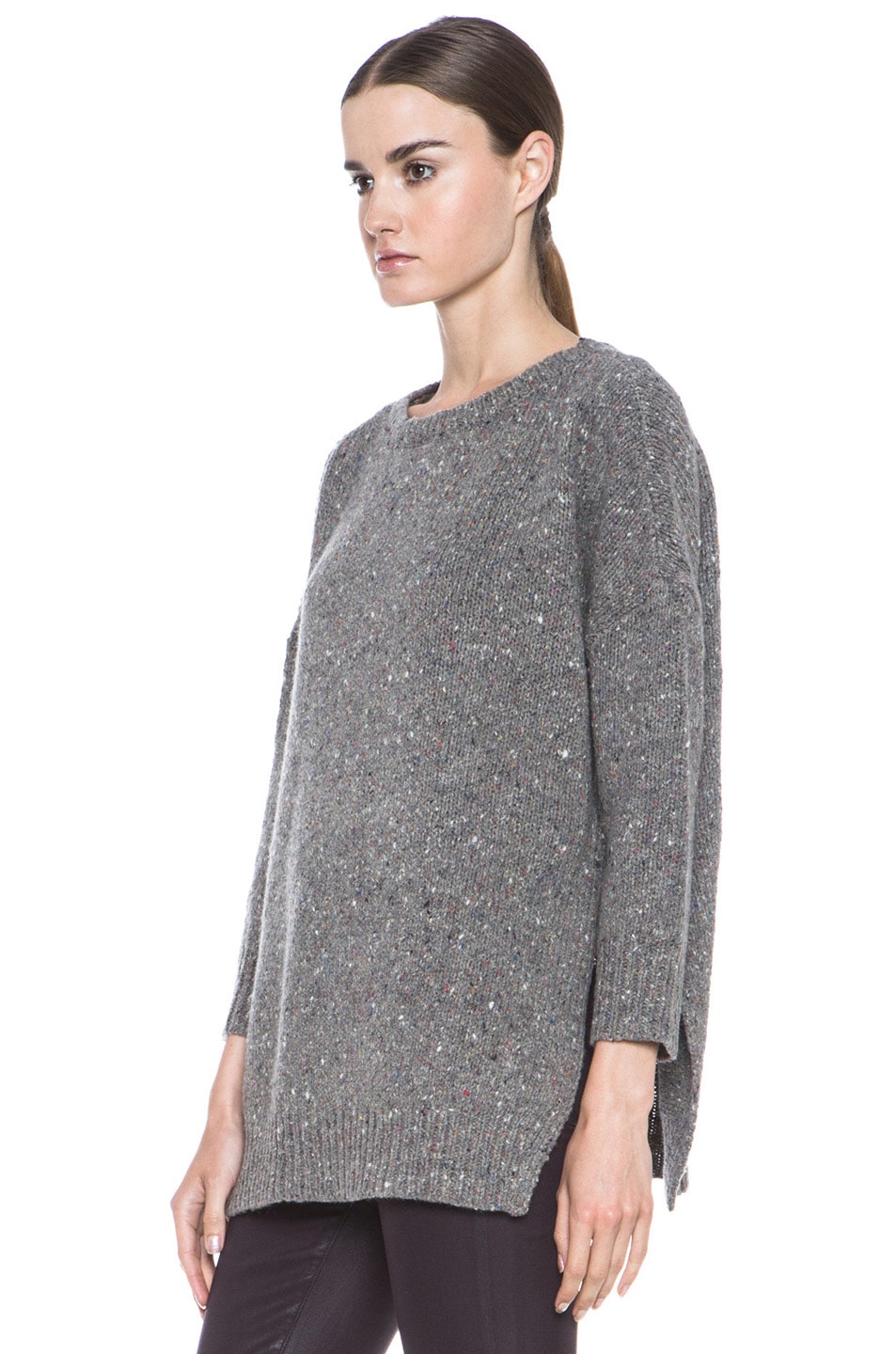Inhabit Donegal Outdoor Wool-Blend Sweater in Mid-Grey | FWRD