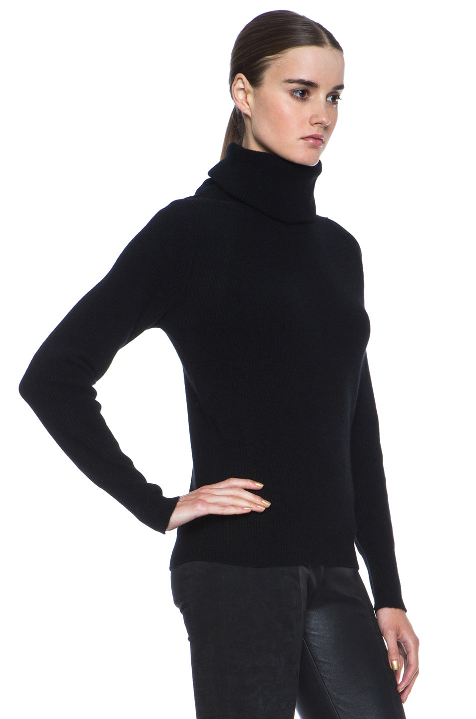 Inhabit Cashmere Turtleneck in Black | FWRD