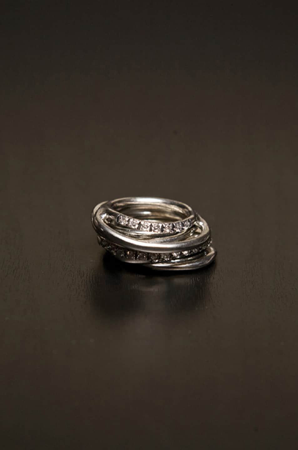 Image 1 of Iosselliani Multi Set of Rings in Silver